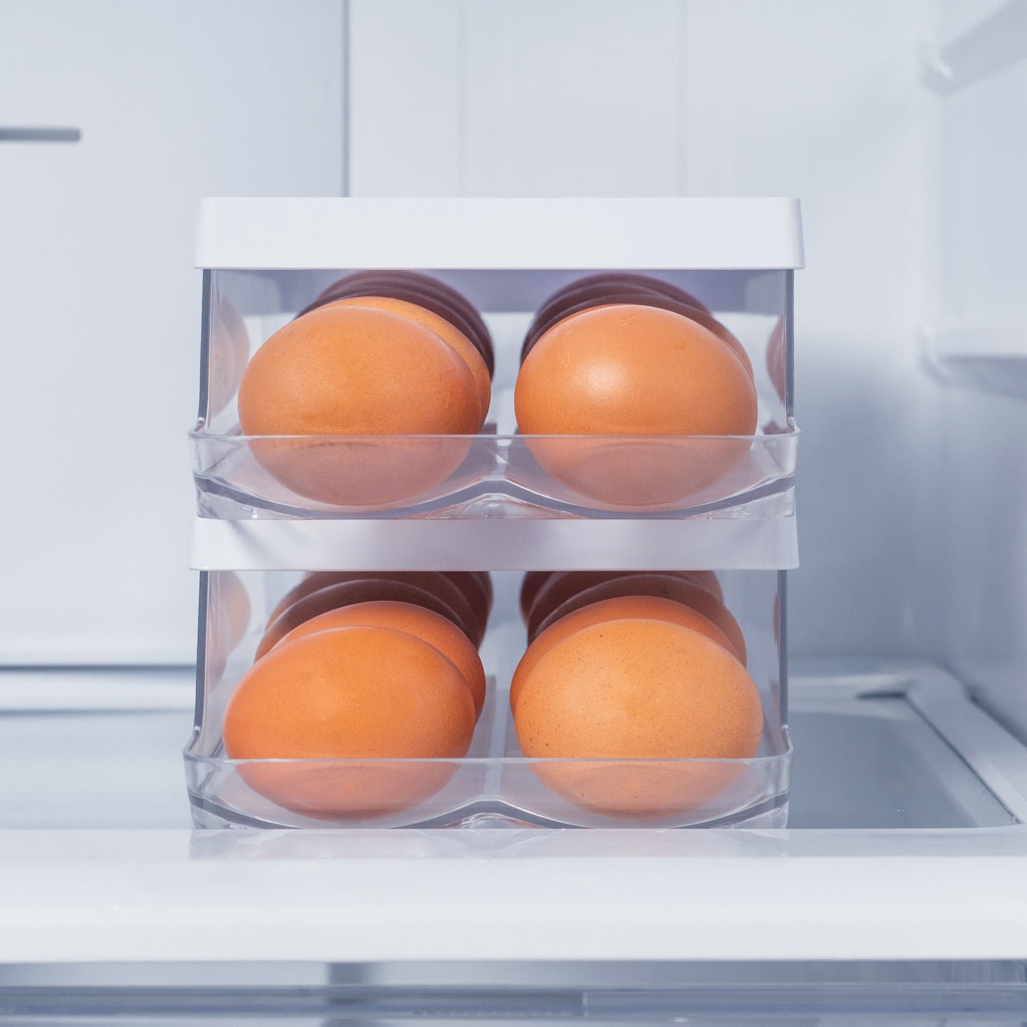 Organizador de ovos roll Ou 14un Linha Clear Fresh