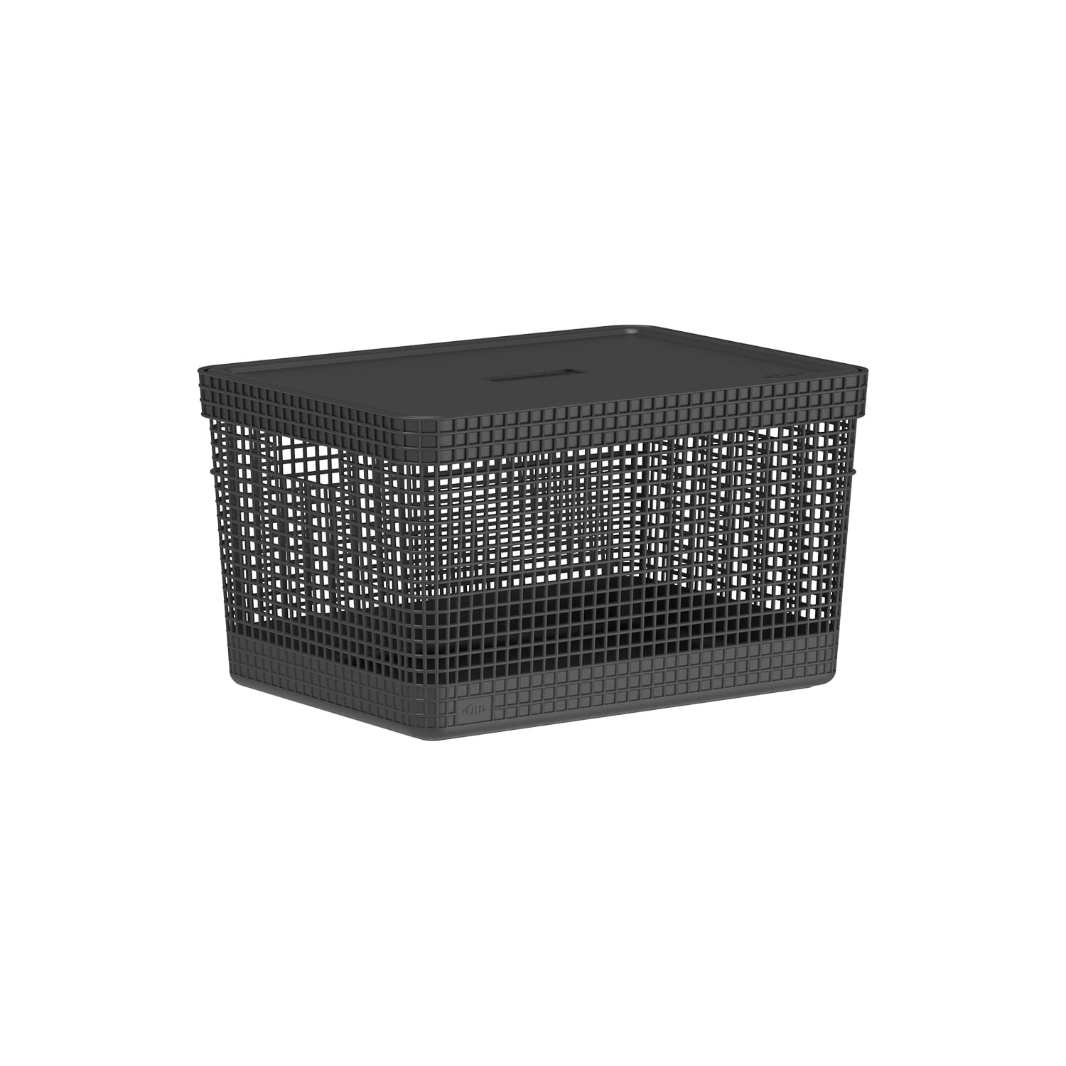 Cesto organizador Ou 20L com tampa Linha Grid