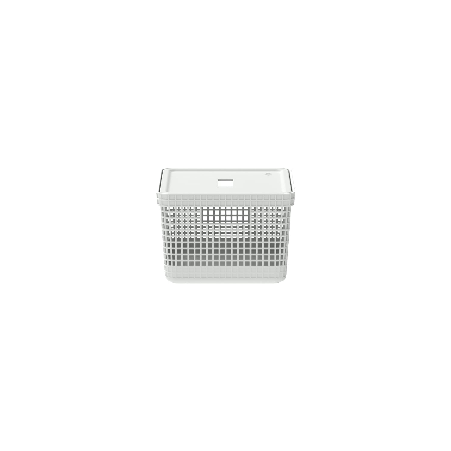 Cesto organizador Ou 8L com tampa Linha Grid