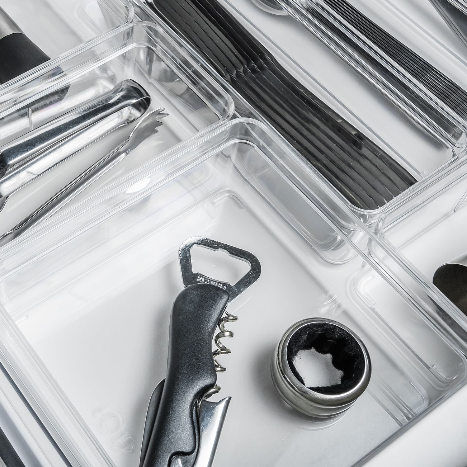 Organizador de gavetas Ou 15 x 15 x 5,6 Linha Clear