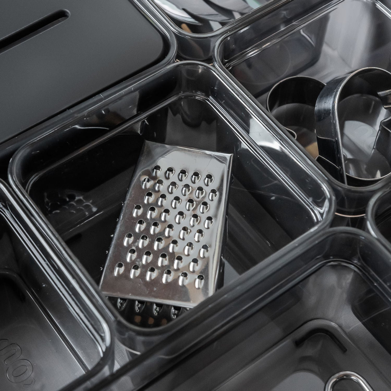 Organizador de gavetas Ou 7,5 x 7,5 x 5,6 Linha Clear