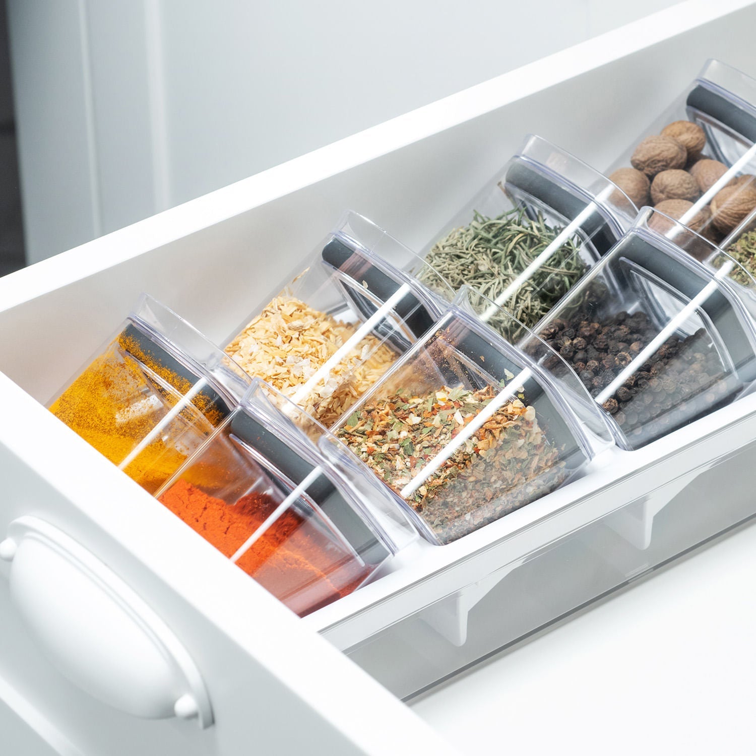 Organizador de temperos Ou 9 peças Linha Clear