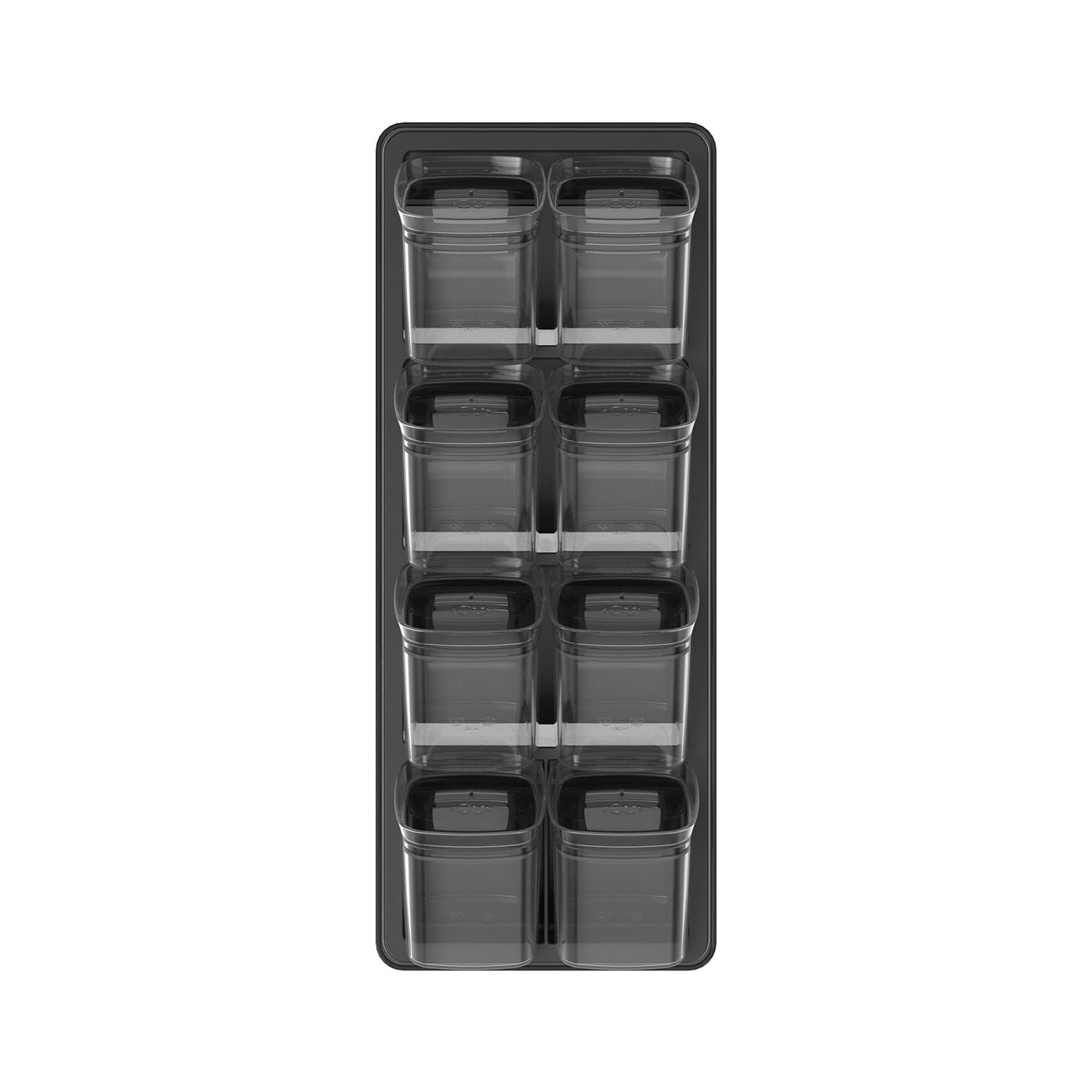 Organizador de temperos Ou 9 peças Linha Clear