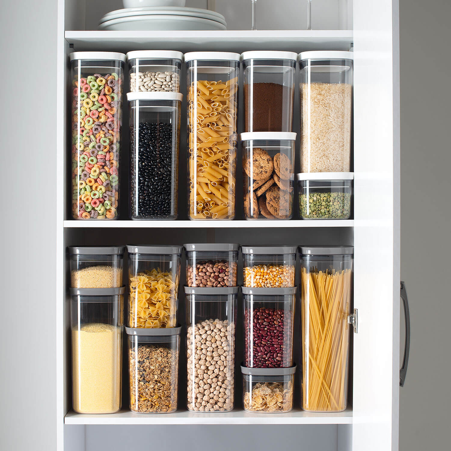 Pote hermético organizador Ou 1,5L Linha Block