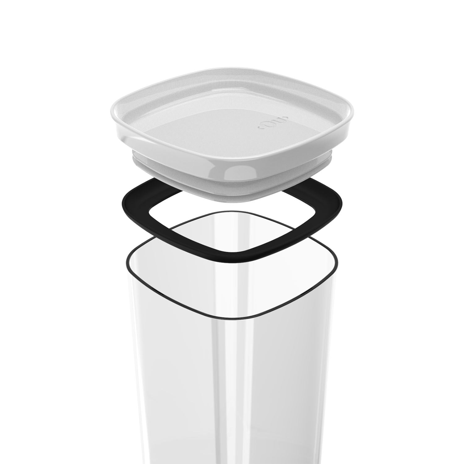 Pote hermético organizador Ou 1,5L Linha Block