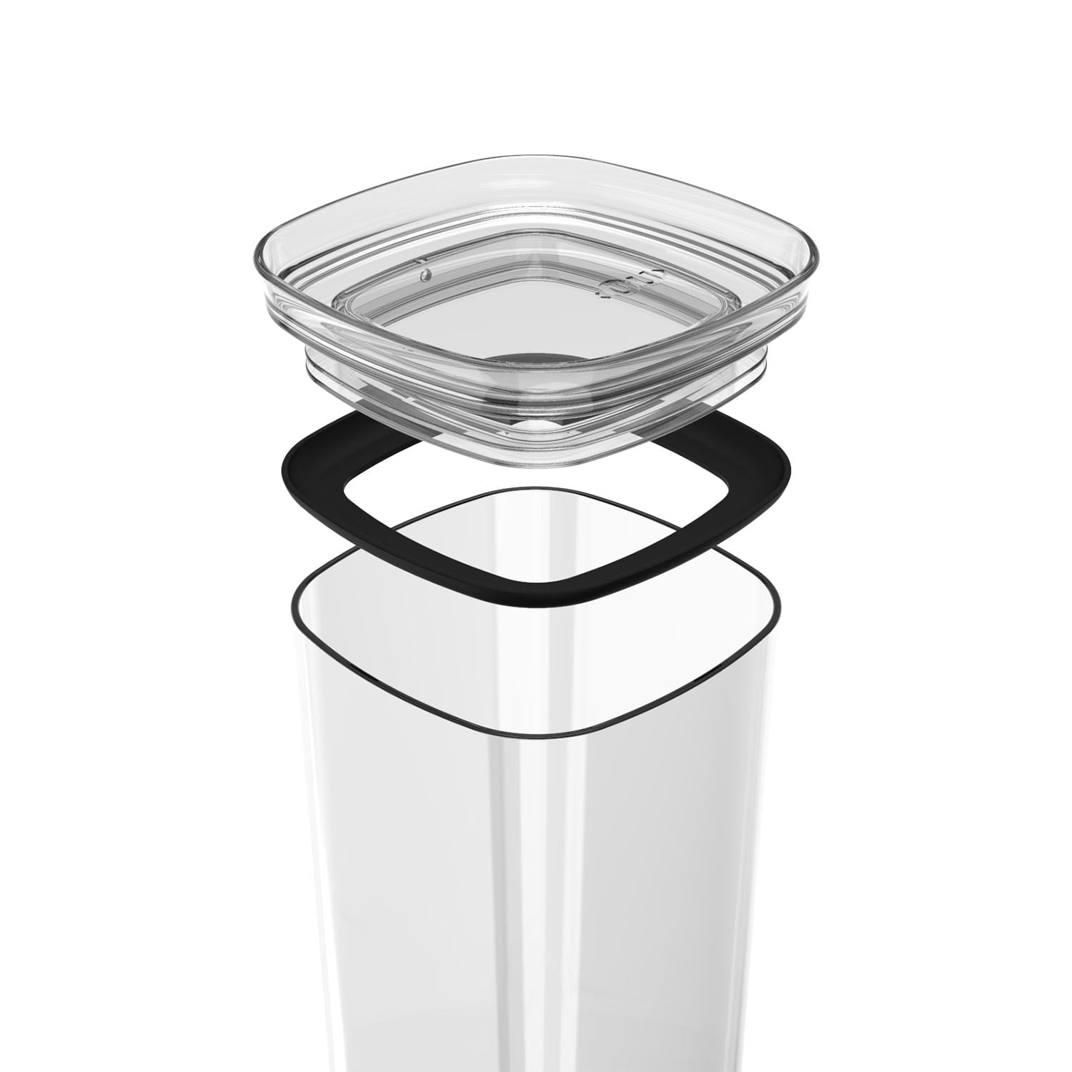 Pote hermético organizador Ou 1,5L Linha Block