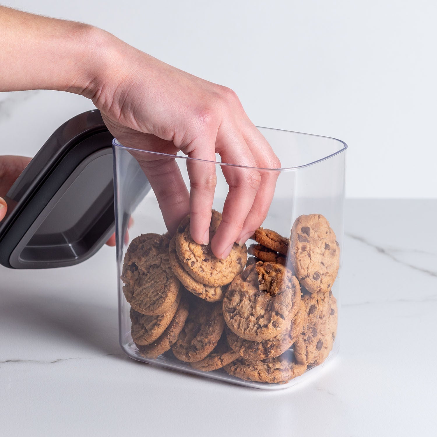 Pote hermético organizador retangular Ou 1,5L Linha Block