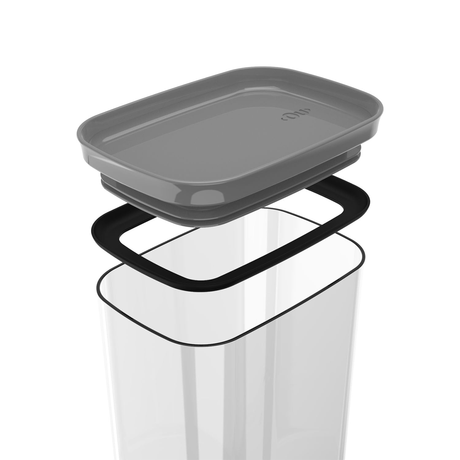 Pote hermético organizador retangular Ou 2,3L Linha Block