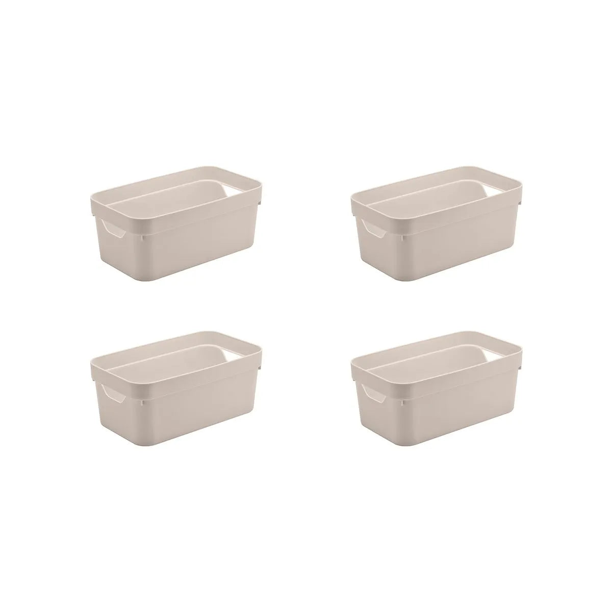 Kit de caixa organizadora Ou 4 peças 5,3L Linha Cube