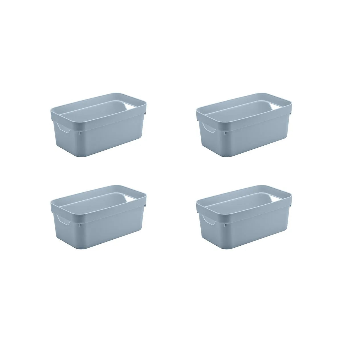 Kit de caixa organizadora Ou 4 peças 5,3L Linha Cube