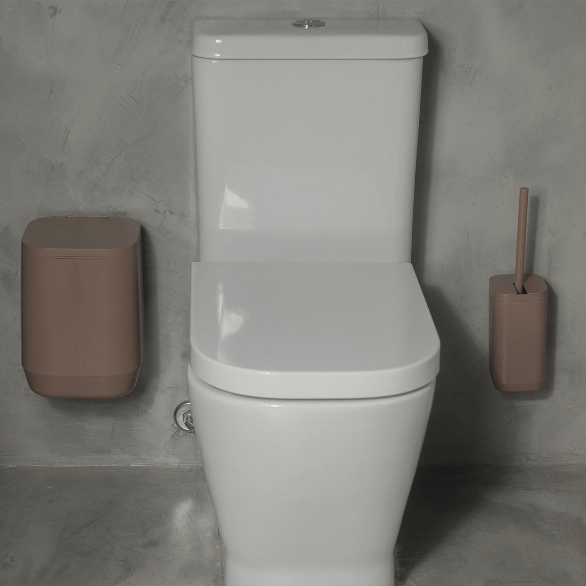 Kit de banheiro Completo com lixeira de piso/parede Ou 6 peças Linha Aura