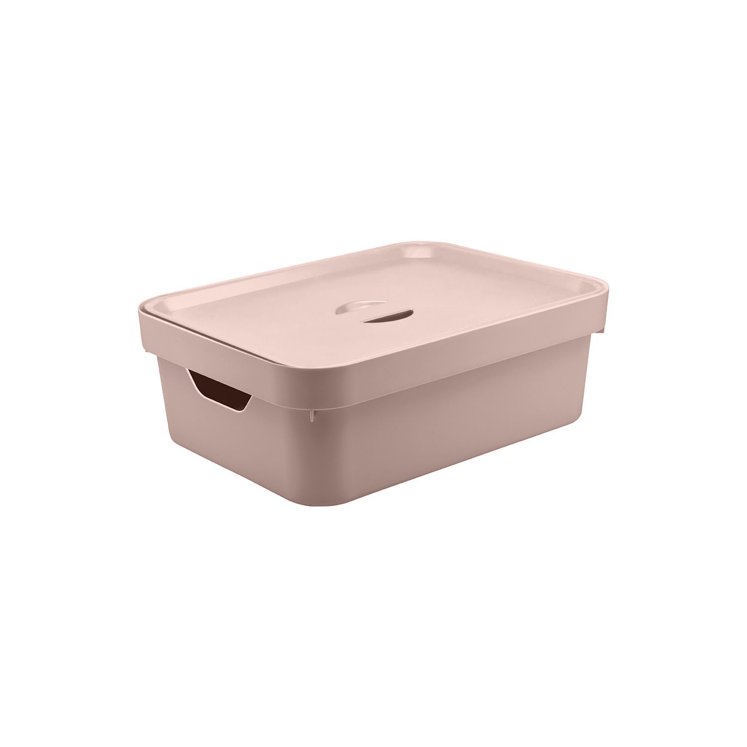Caixa organizadora Ou 10,5 L com tampa Linha Cube
