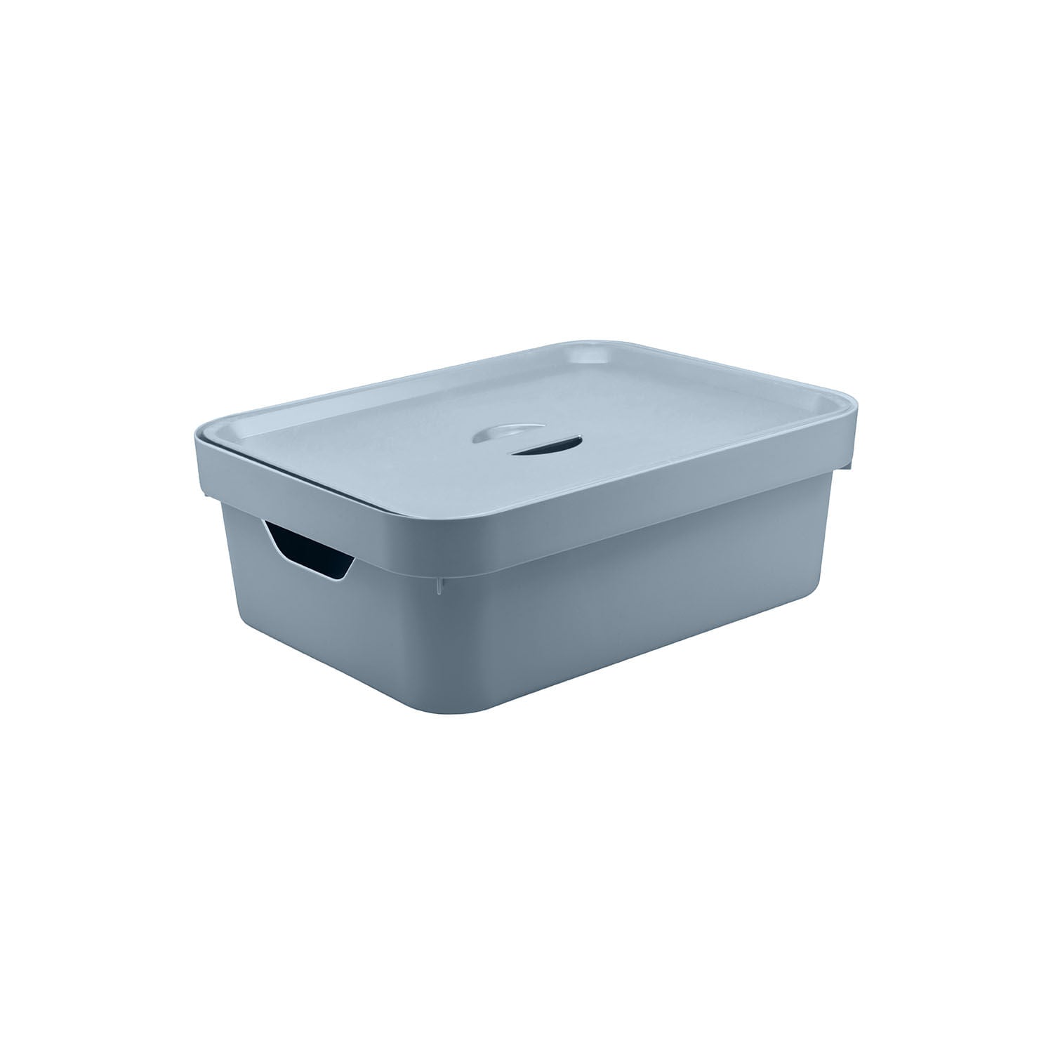 Caixa organizadora Ou 10,5 L com tampa Linha Cube