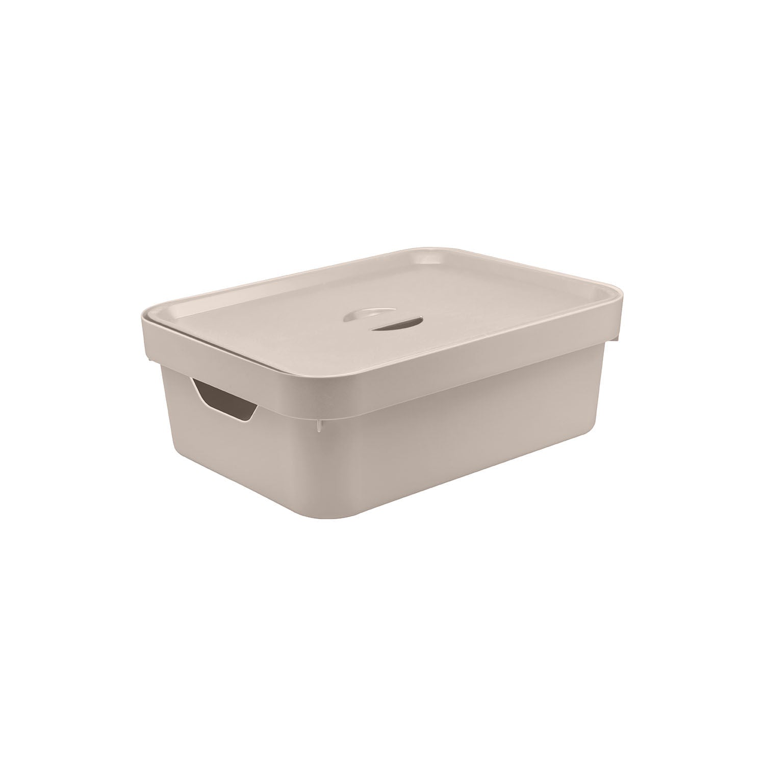 Caixa organizadora Ou 10,5 L com tampa Linha Cube