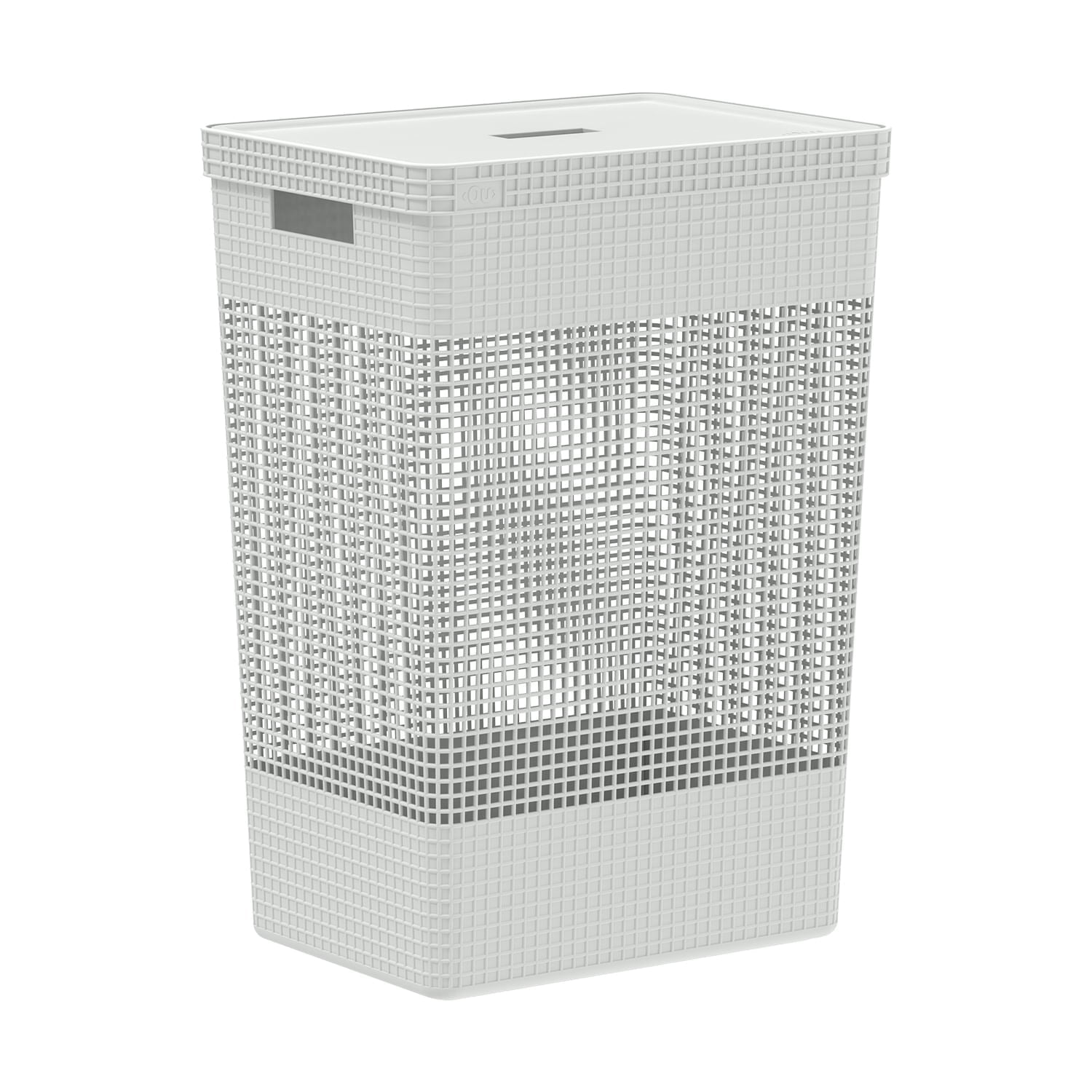 Cesto de roupas Ou 49L com tampa Linha Grid
