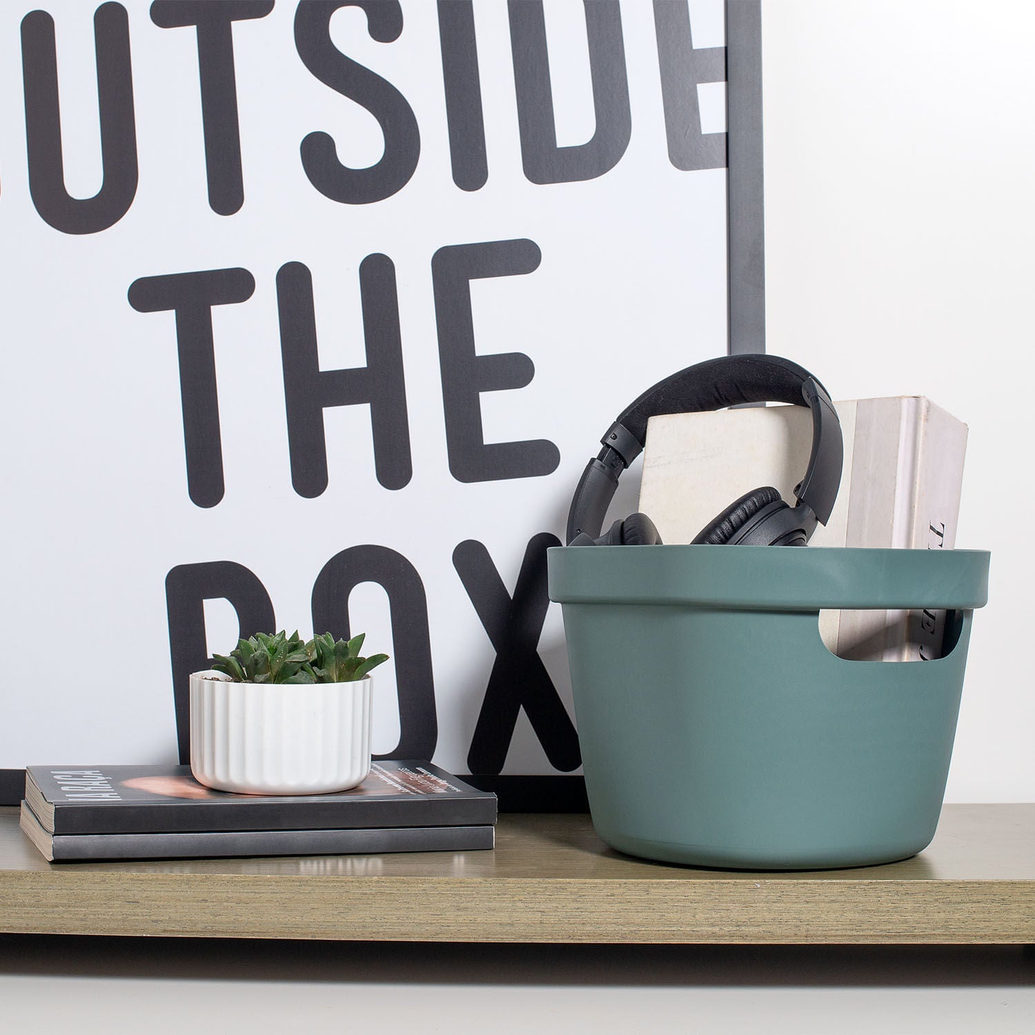 Cesto organizador flexível Ou 4L Linha Cube Flex