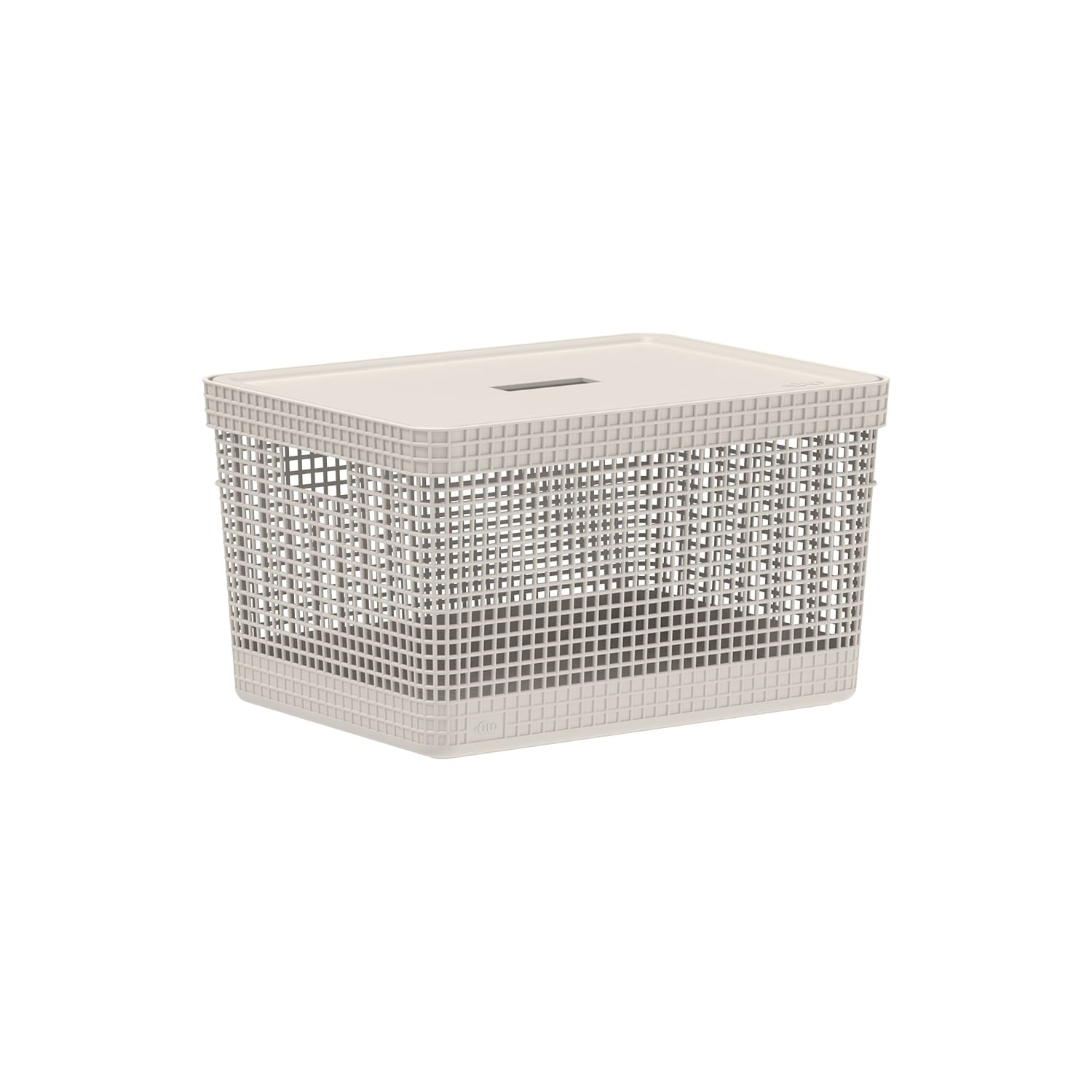 Cesto organizador Ou 20L com tampa Linha Grid