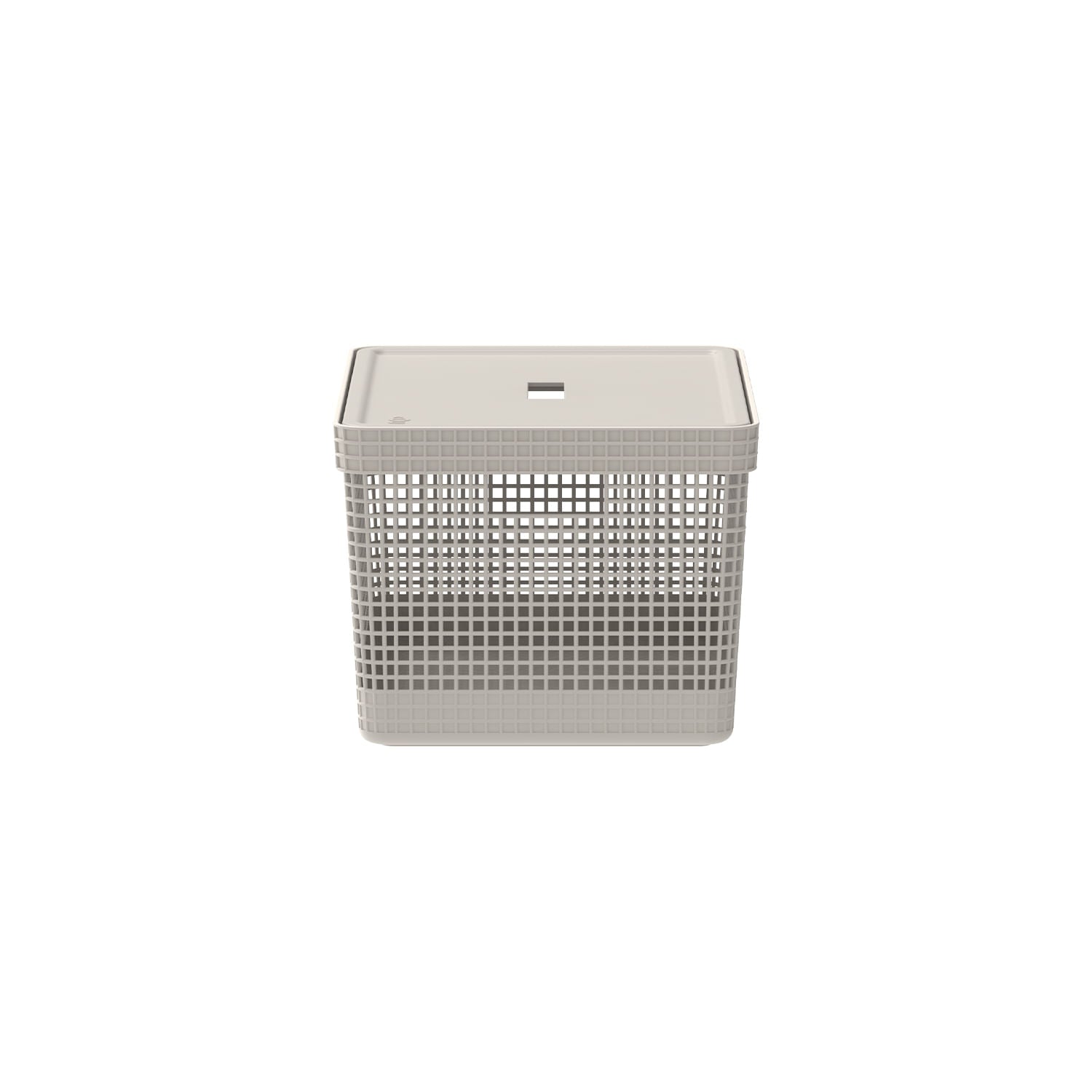 Cesto organizador Ou 20L com tampa Linha Grid