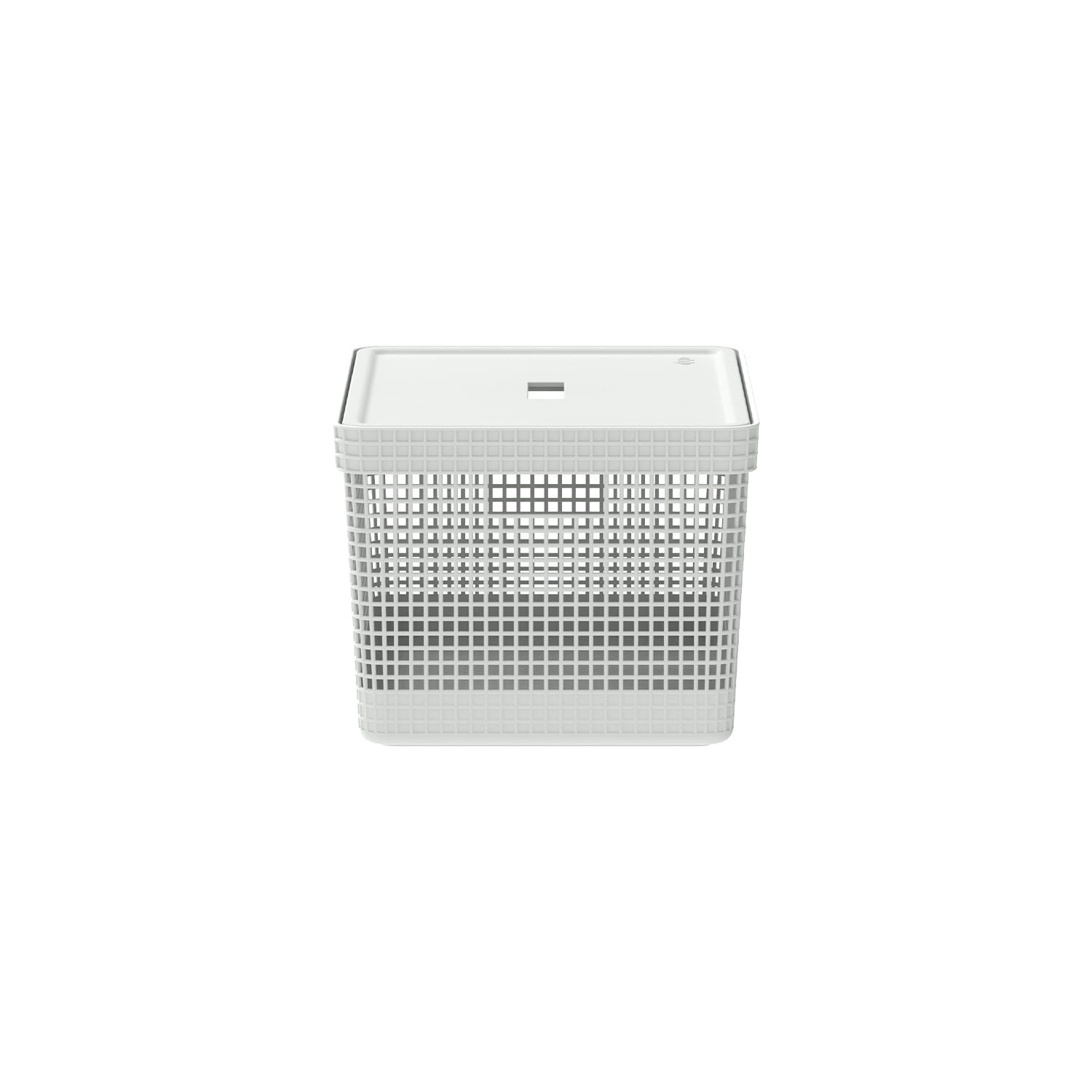 Cesto organizador Ou 20L com tampa Linha Grid