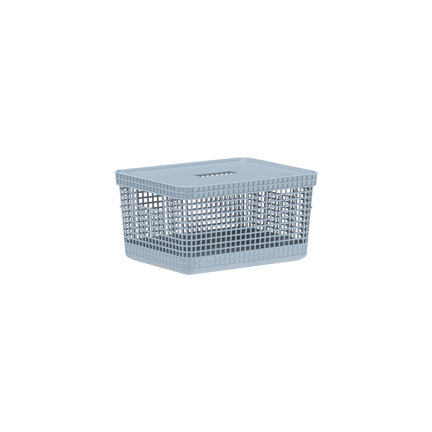 Cesto organizador Ou 8L com tampa Linha Grid