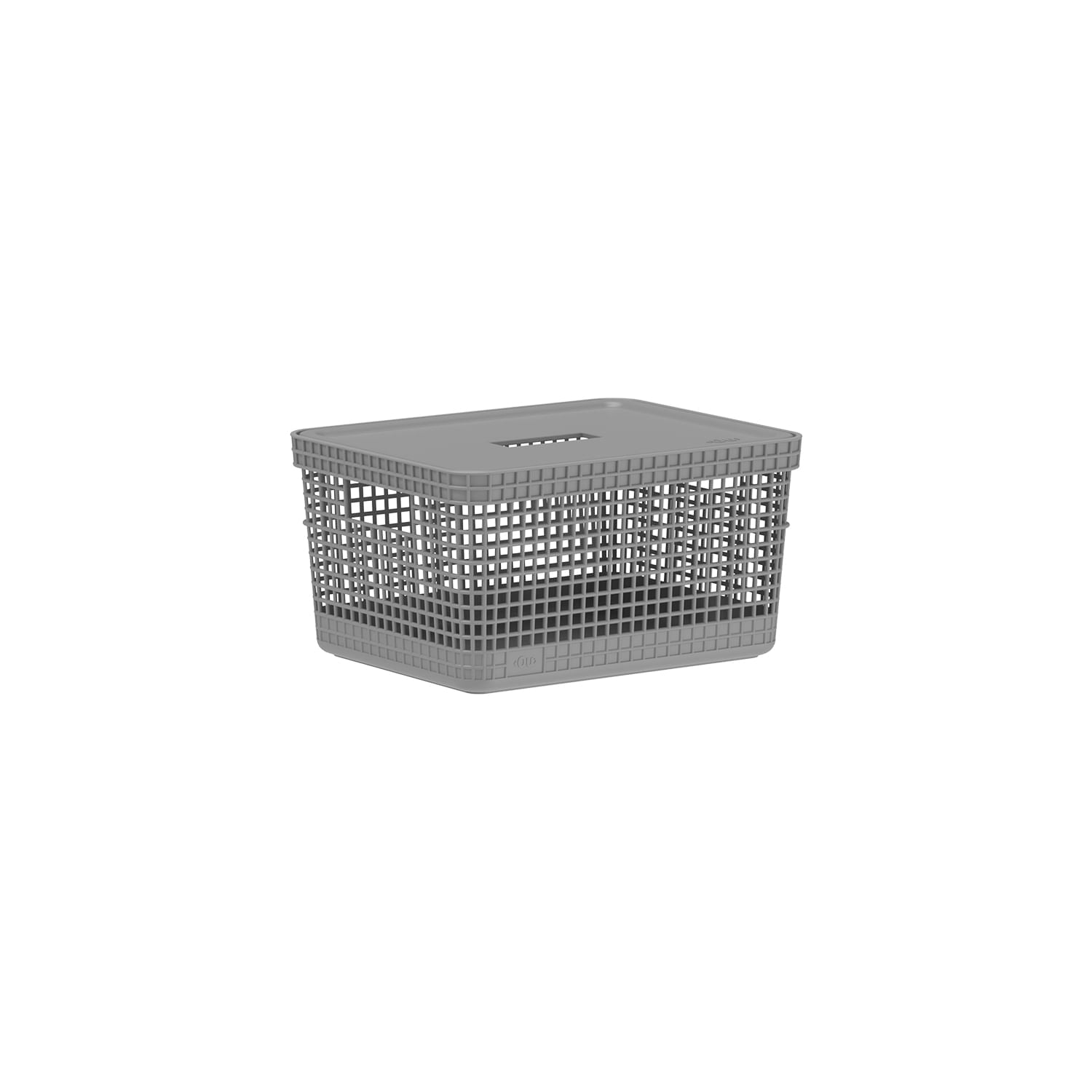 Cesto organizador Ou 8L com tampa Linha Grid