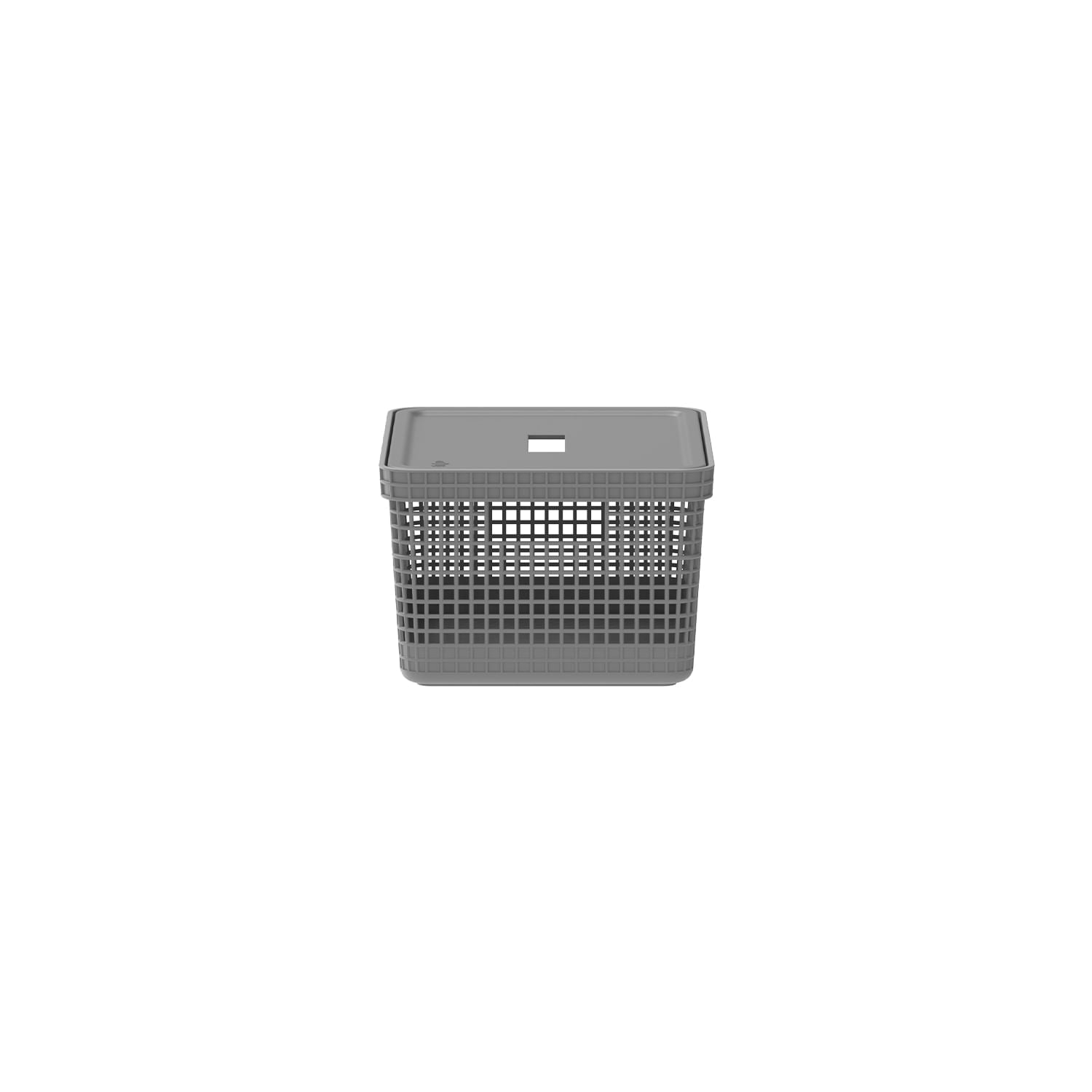 Cesto organizador Ou 8L com tampa Linha Grid