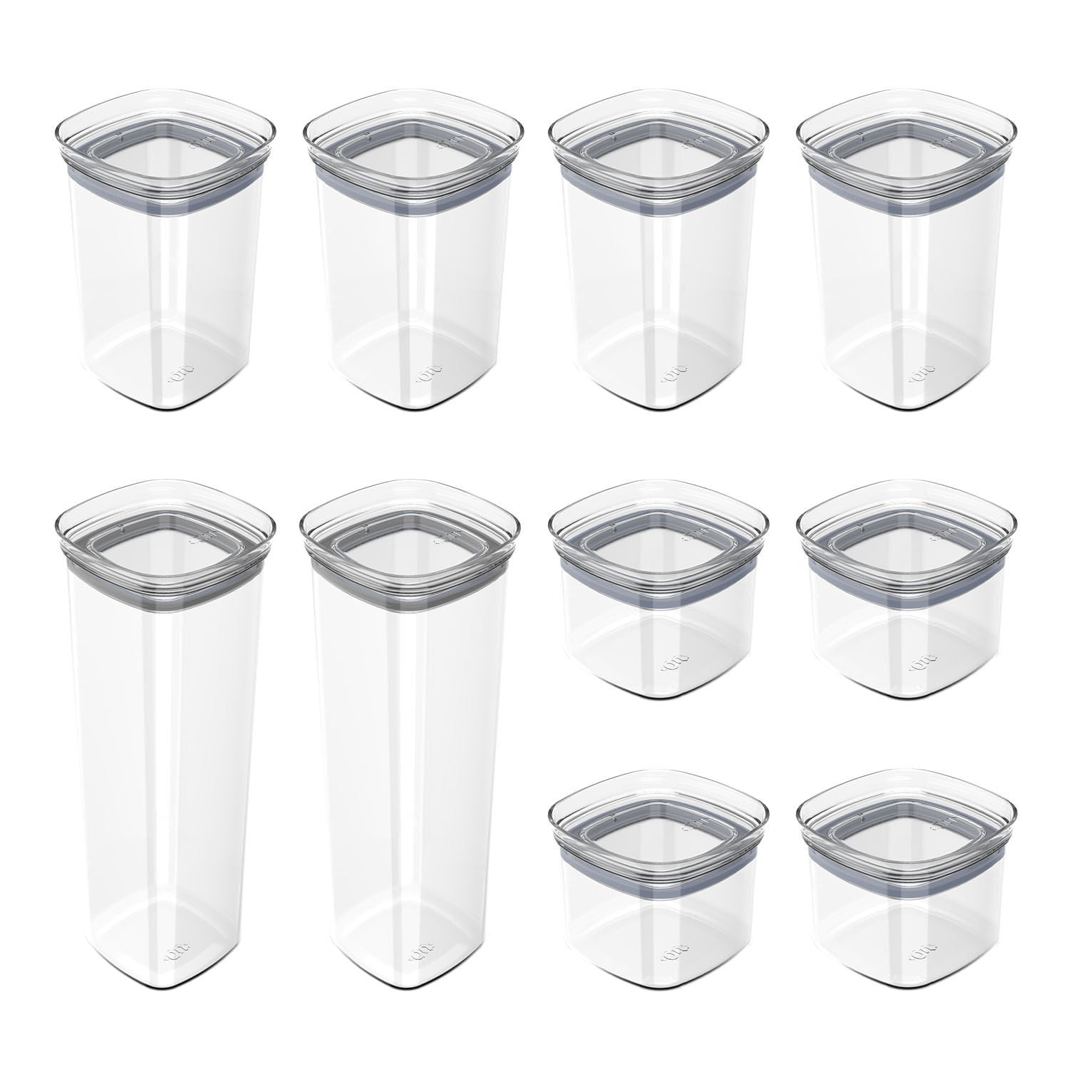 Kit de potes herméticos Ou 10  Linha Block