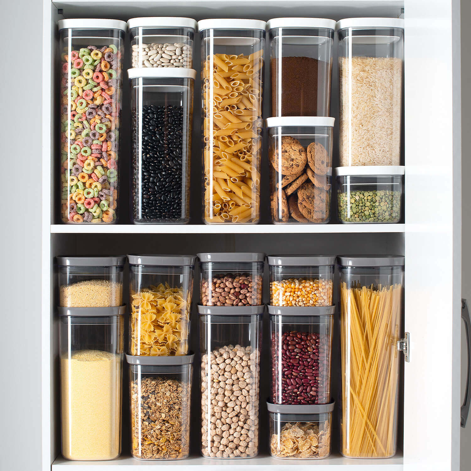 Kit de potes herméticos modular Ou 6 peças Linha Block