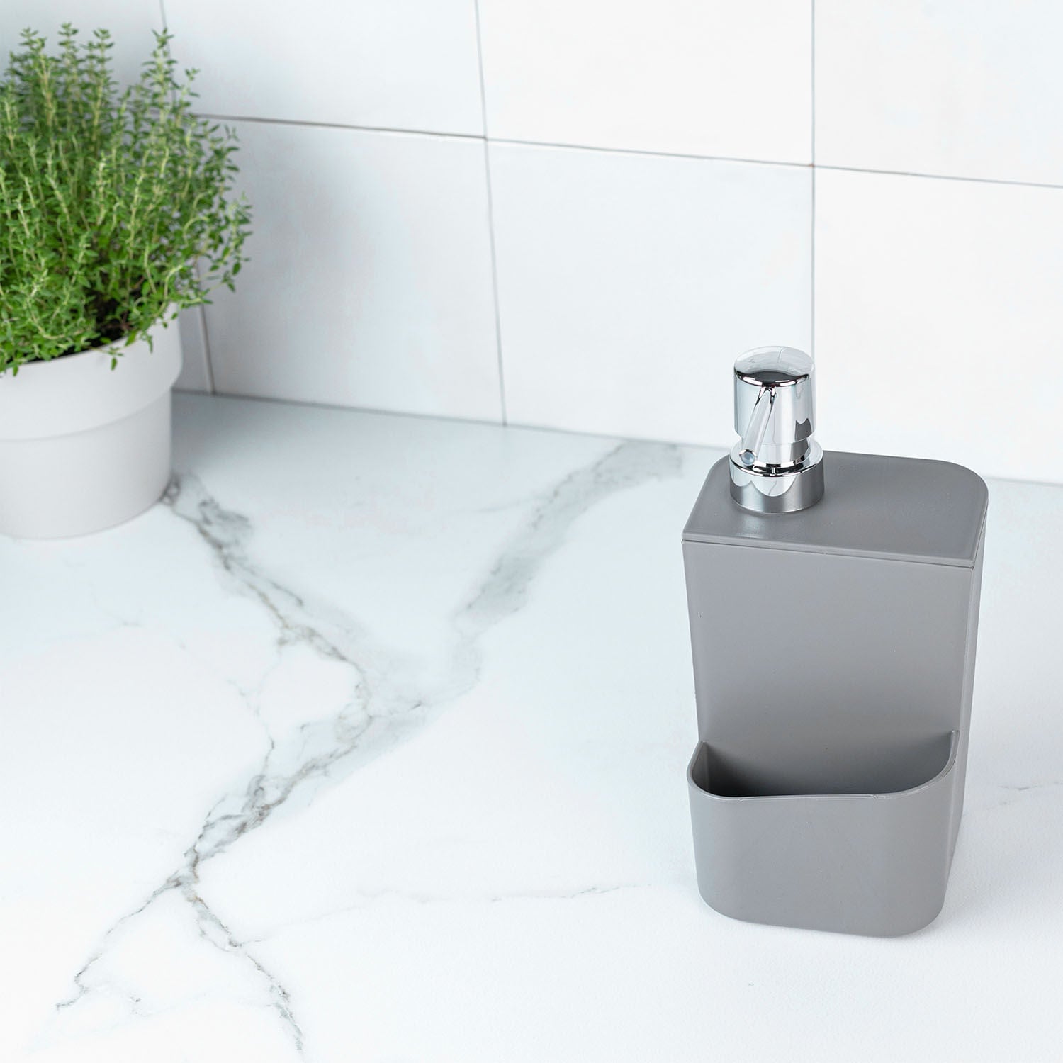 Dispenser para detergente e esponja Ou 650ml Linha Trium