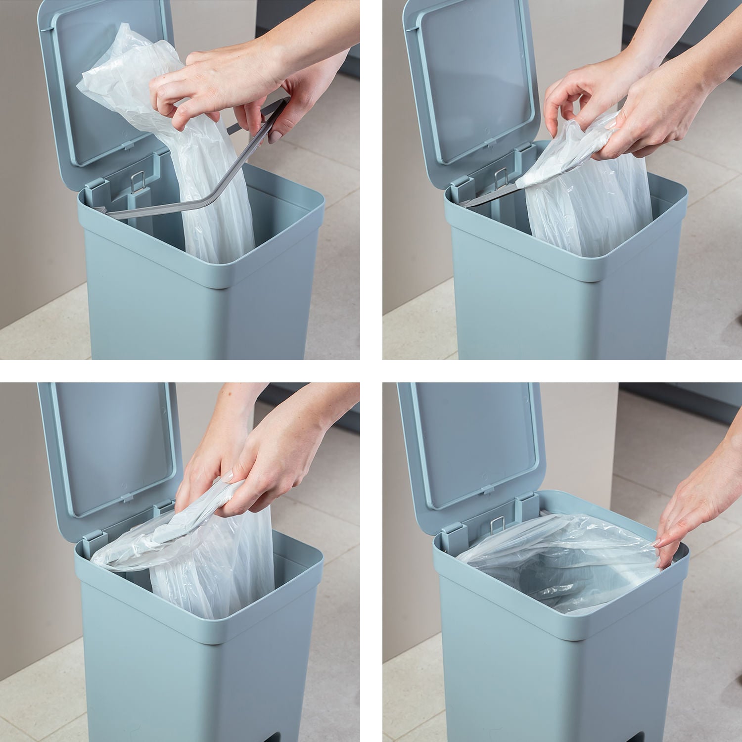 Lixeira com pedal Ou 20L Linha Trium