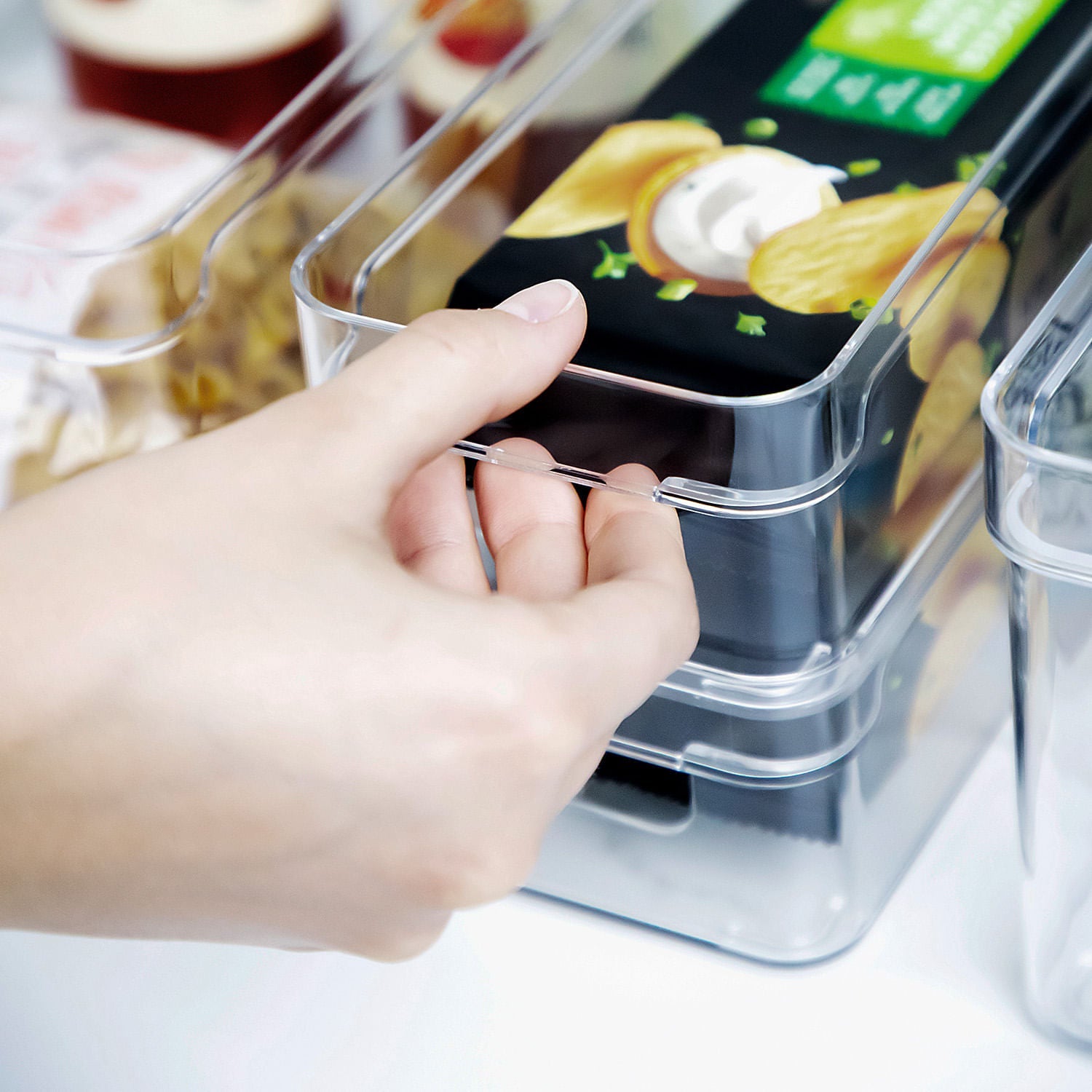 Organizador de armários Ou 1,9L Linha Clear