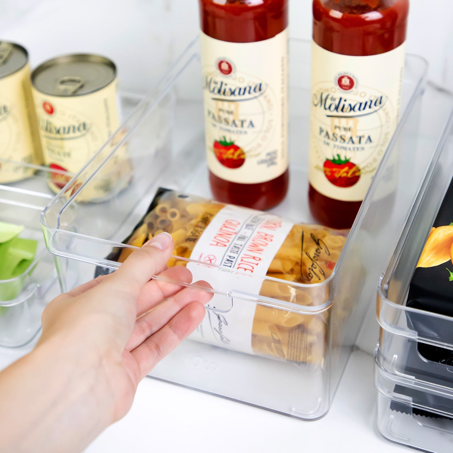 Organizador de armários Ou 7,5L Linha Clear