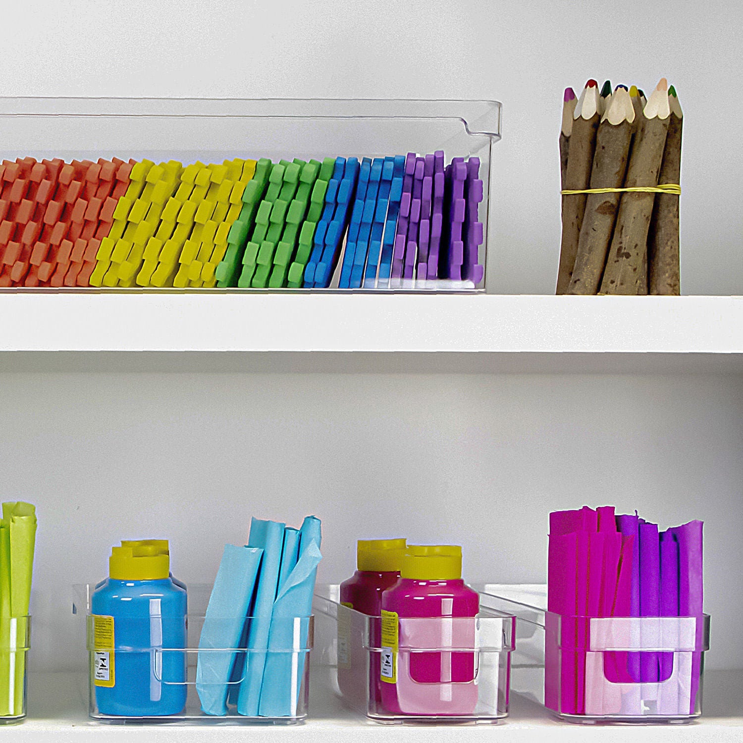 Organizador de armários Ou 4,5L Linha Clear