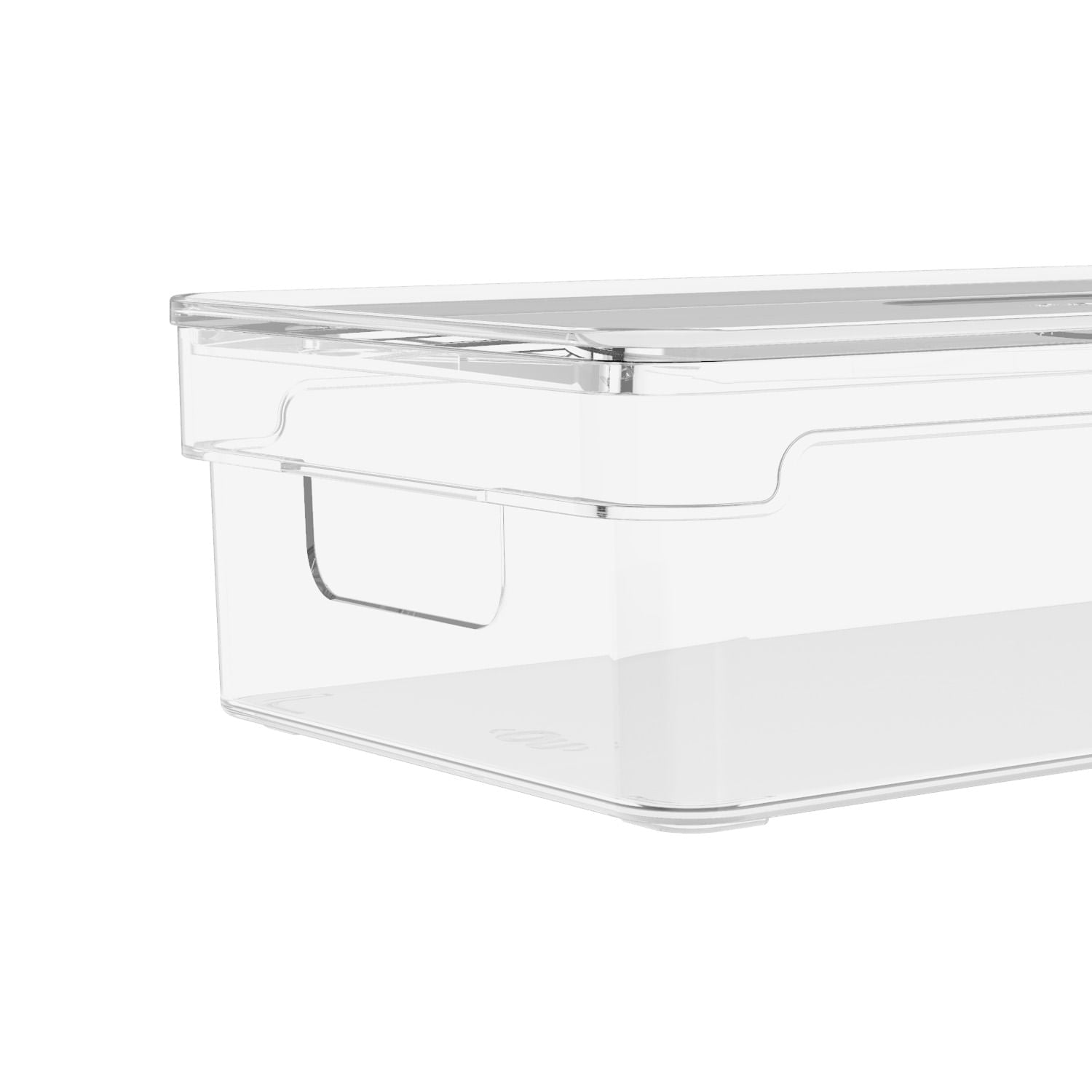 Organizador de armários com tampa Ou 2,8L Linha Clear