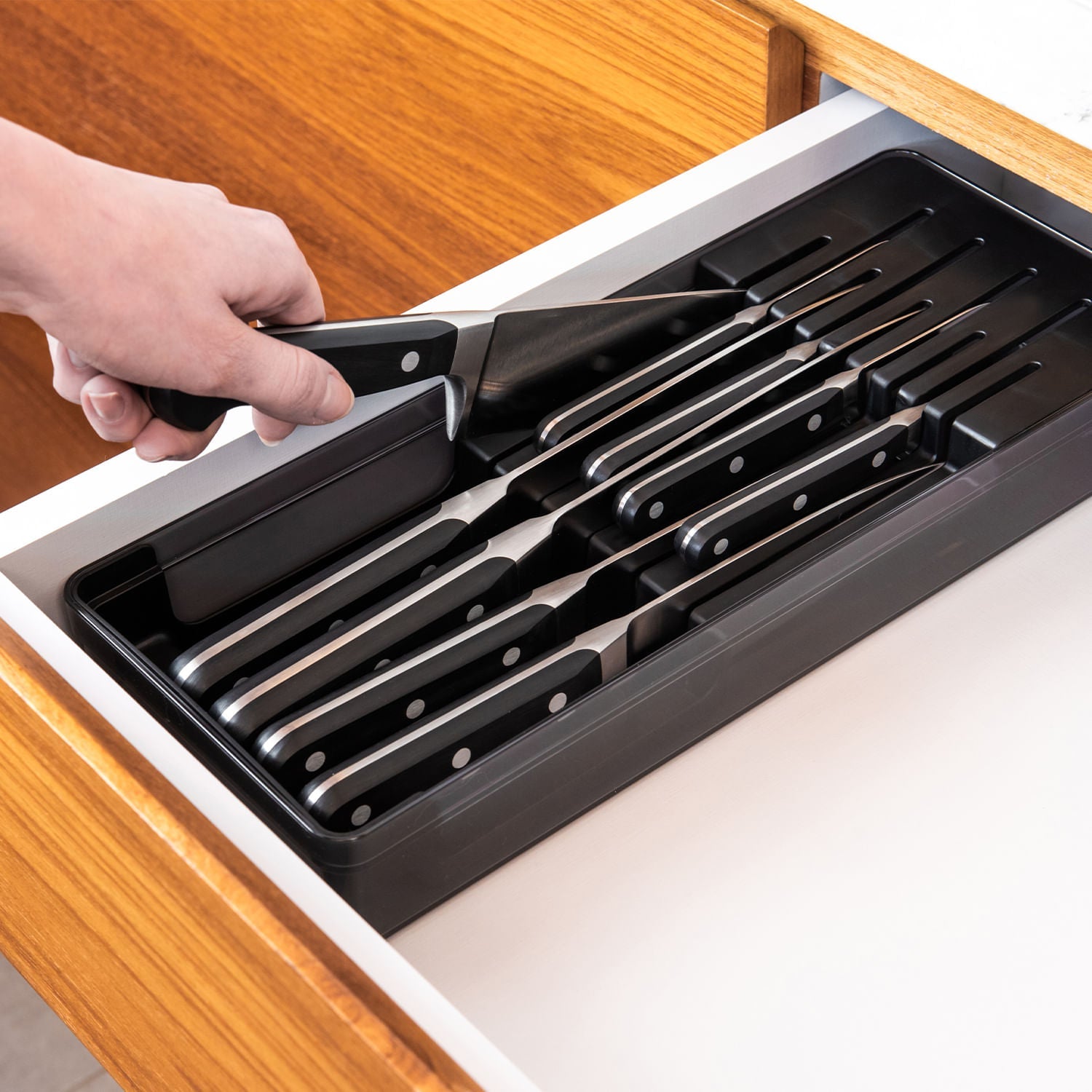 Organizador de facas Ou Linha Clear