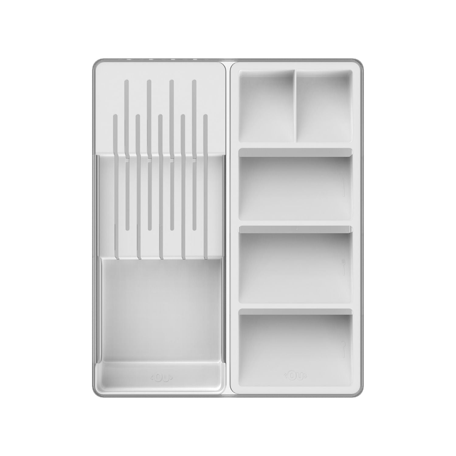 Organizador de facas e talheres Ou Linha Clear