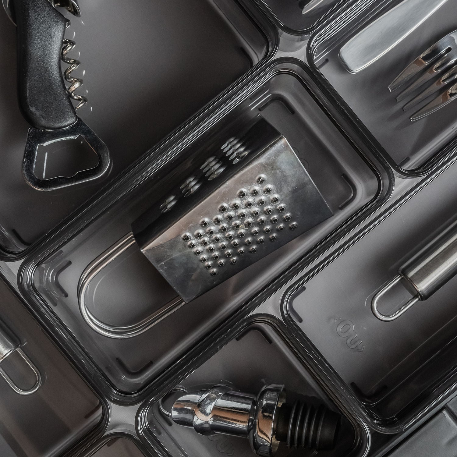 Organizador de gavetas Ou 15 x 7,5 x 5,6 Linha Clear