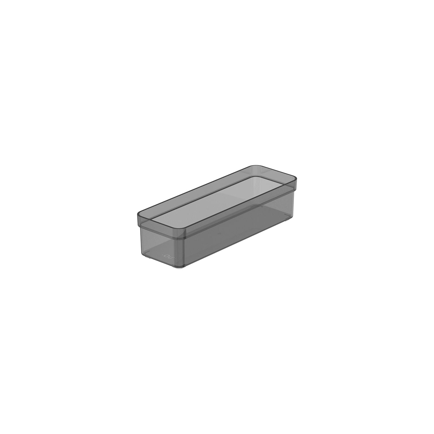 Organizador de gavetas Ou 22,5 x 7,5 x 5,6 Linha Clear