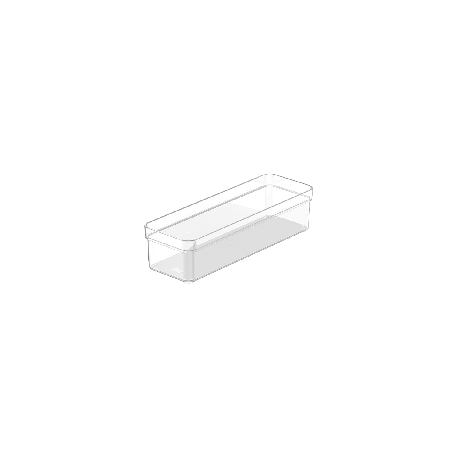 Organizador de gavetas Ou 22,5 x 7,5 x 5,6 Linha Clear
