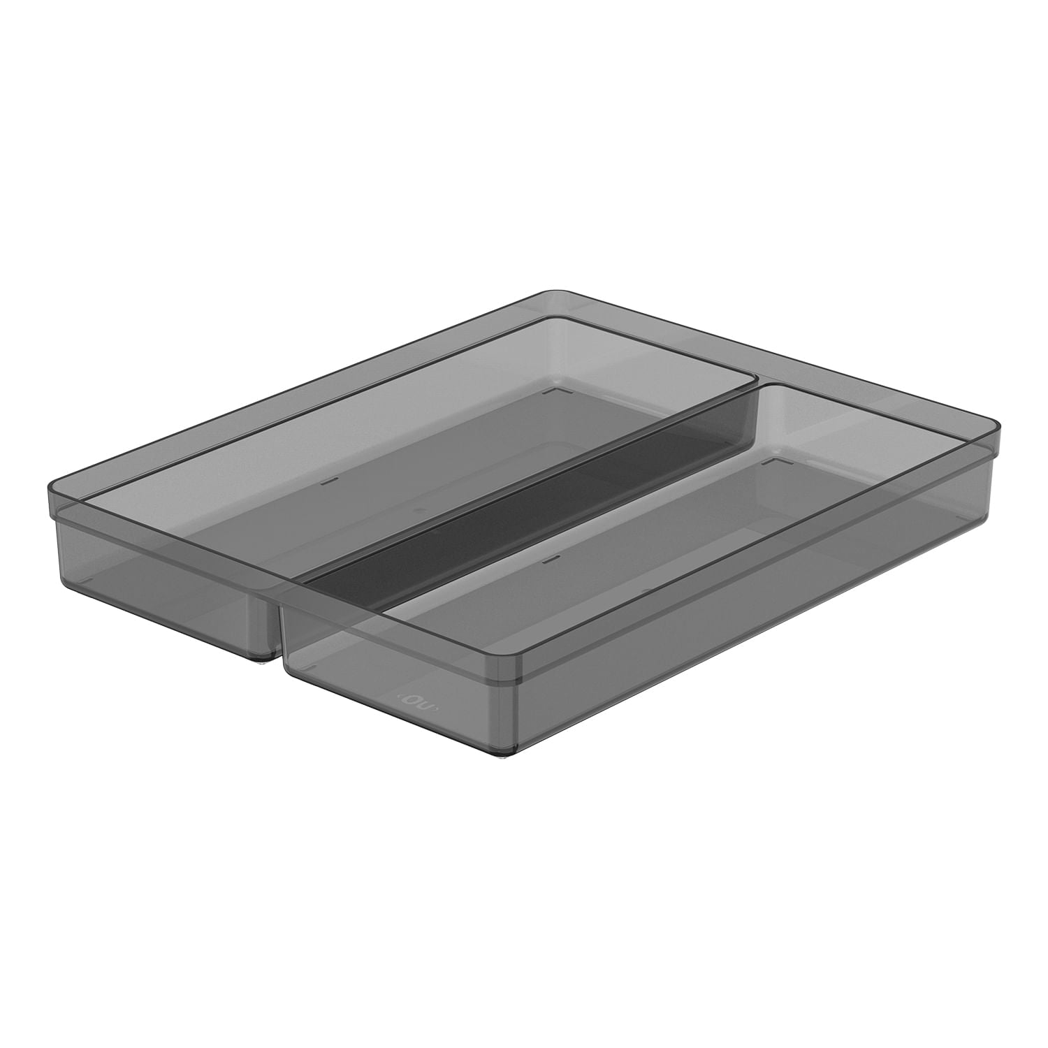 Organizador de gavetas Ou 37,5 x 30 x 5,6 Linha Clear