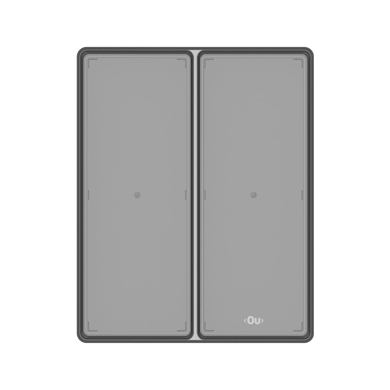 Organizador de gavetas Ou 37,5 x 30 x 5,6 Linha Clear