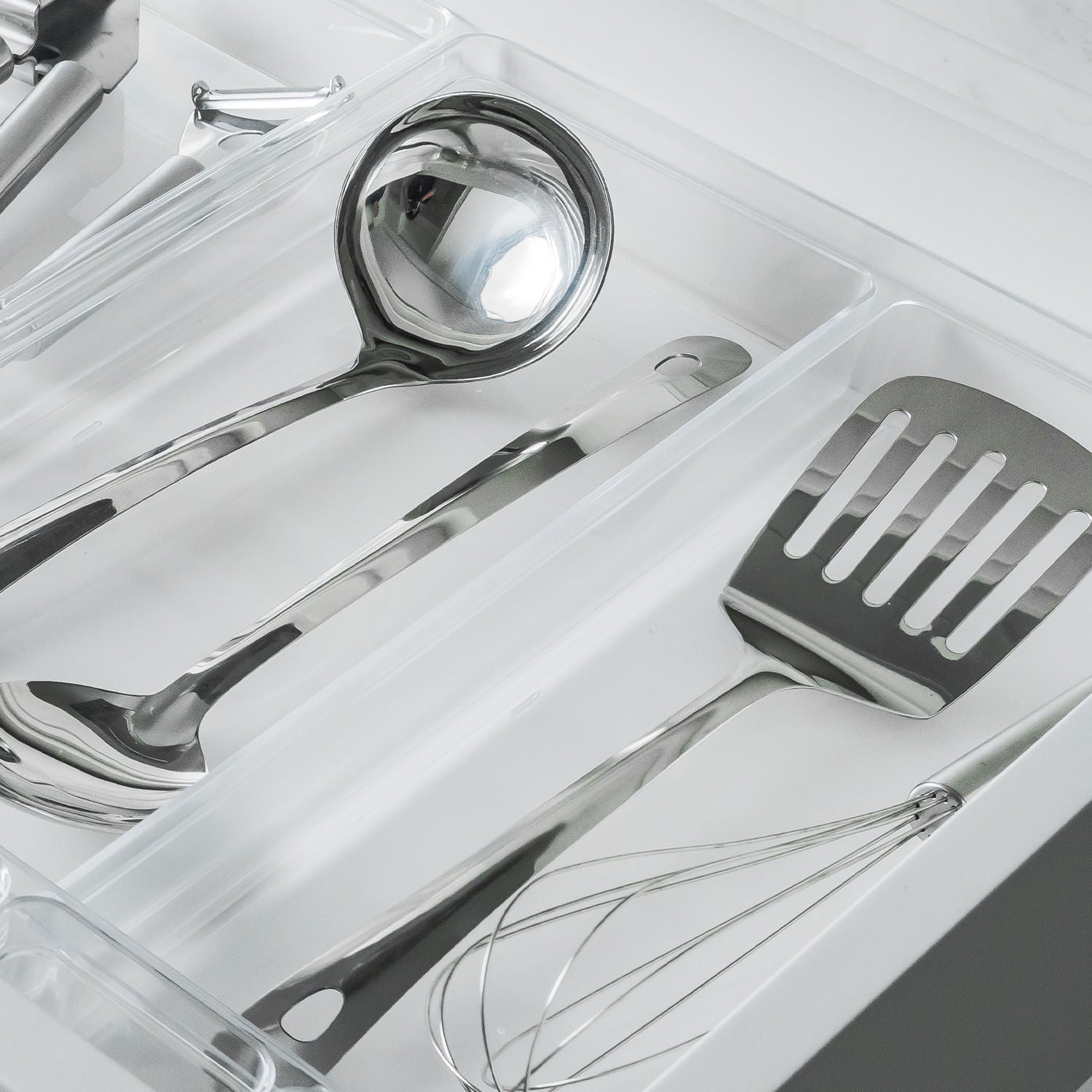 Organizador de gavetas Ou 37,5 x 30 x 5,6 Linha Clear
