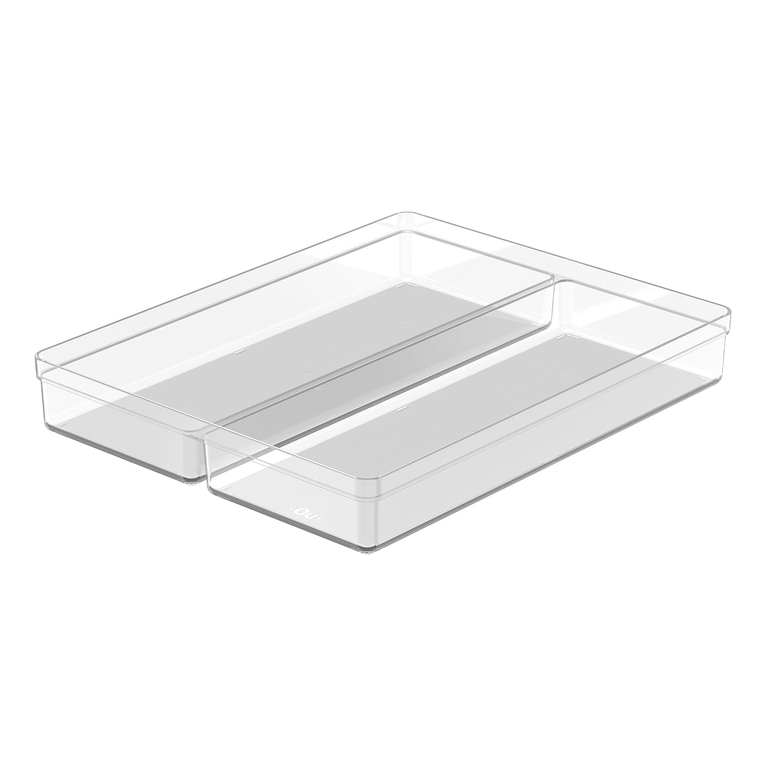 Organizador de gavetas Ou 37,5 x 30 x 5,6 Linha Clear
