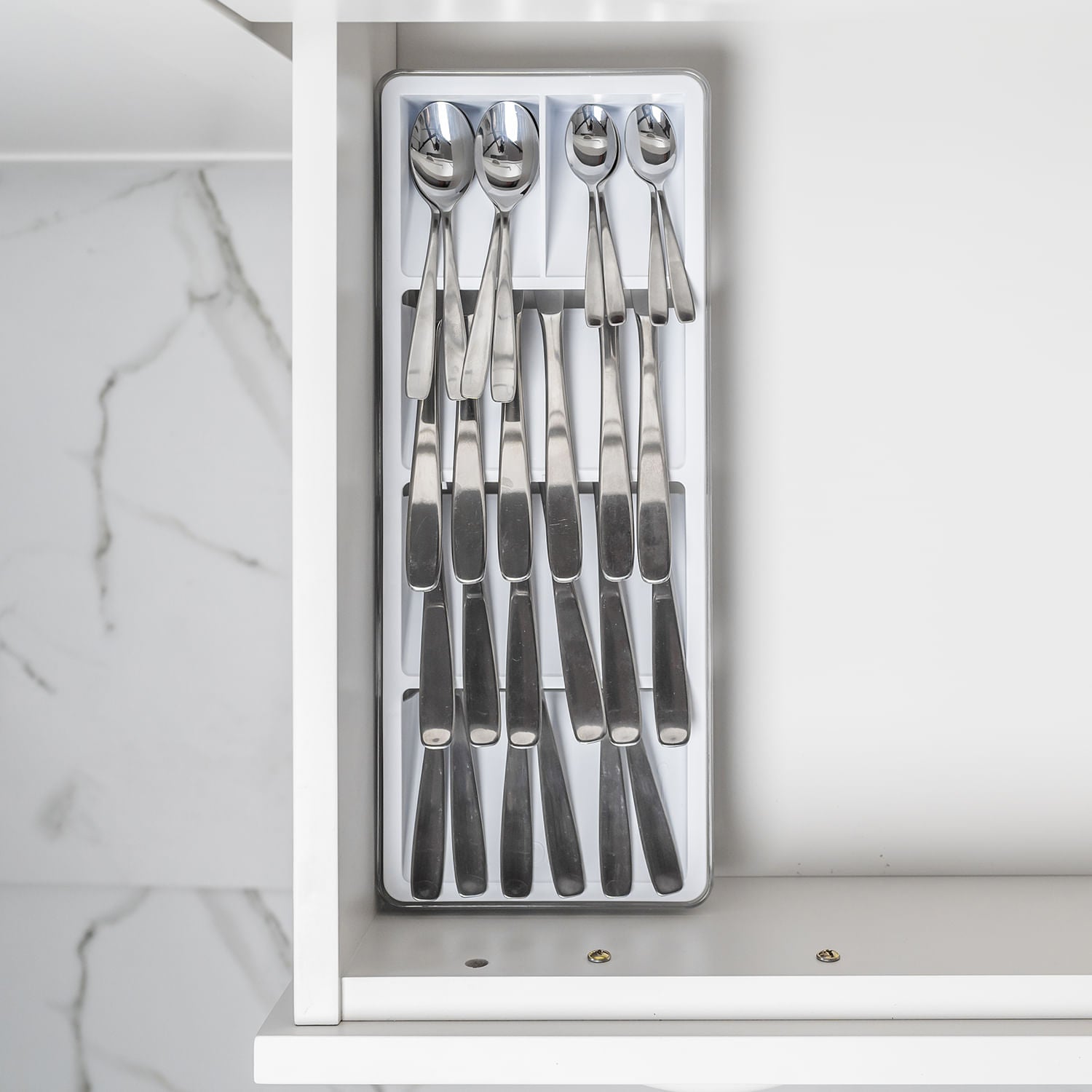 Organizador de talheres Ou Linha Clear