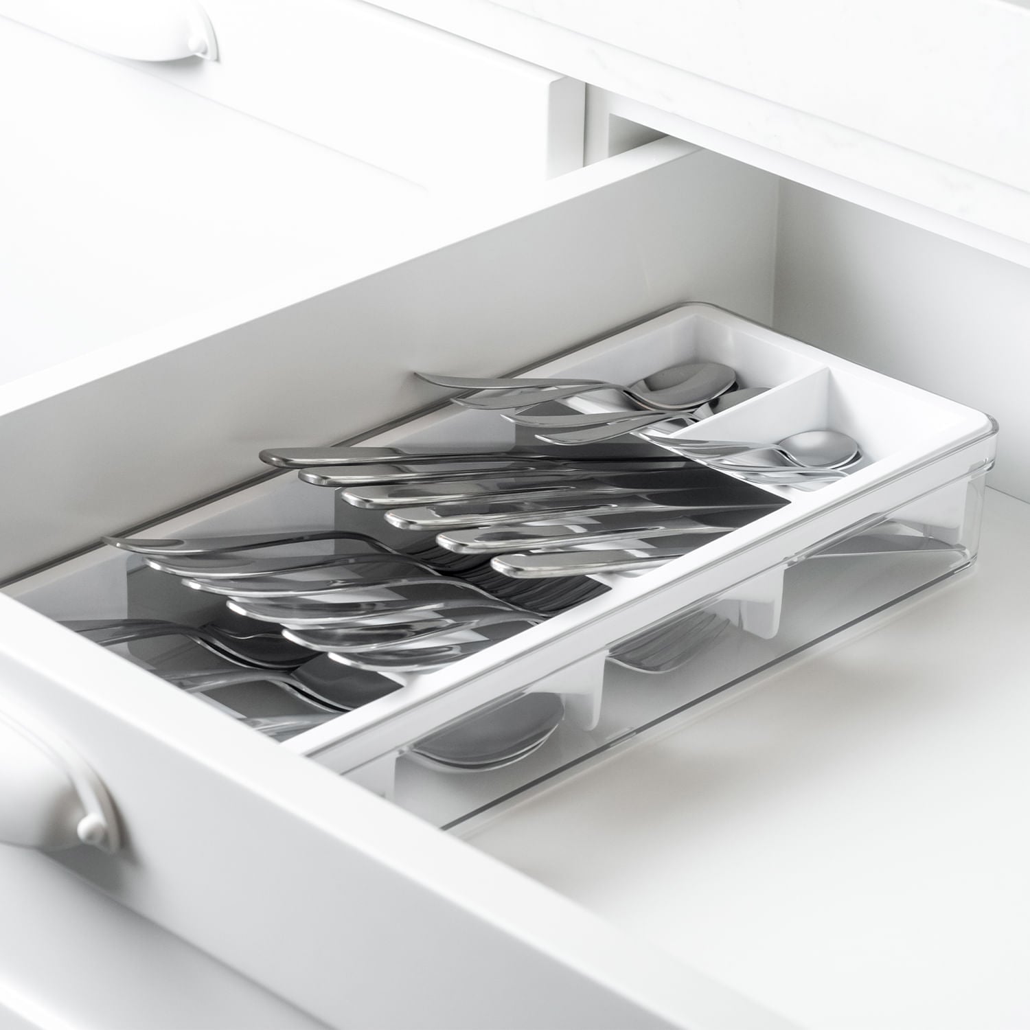 Organizador de talheres Ou Linha Clear