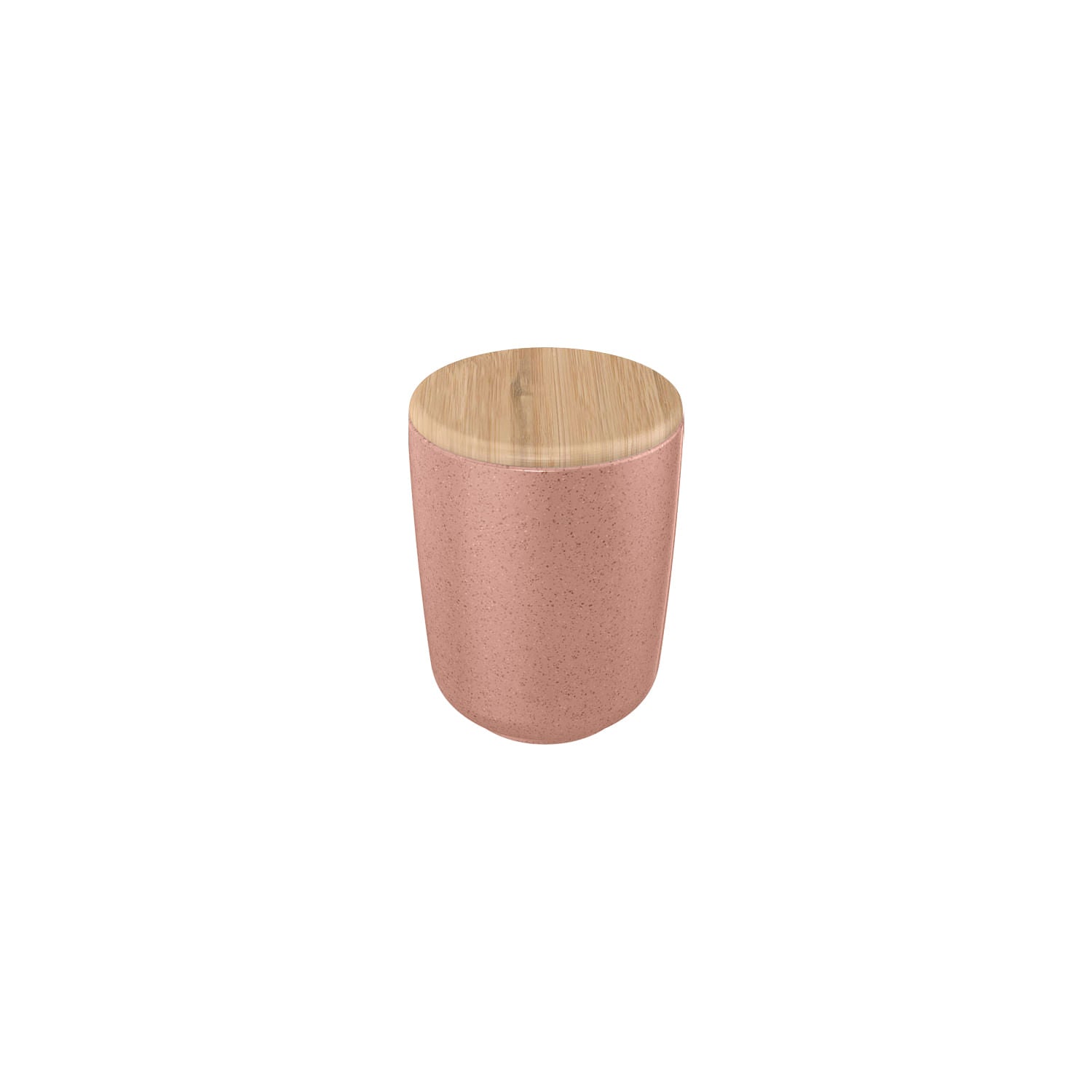 Porta algodão e cotonete em cerâmica com tampa de bambu Ou Linha Osaka