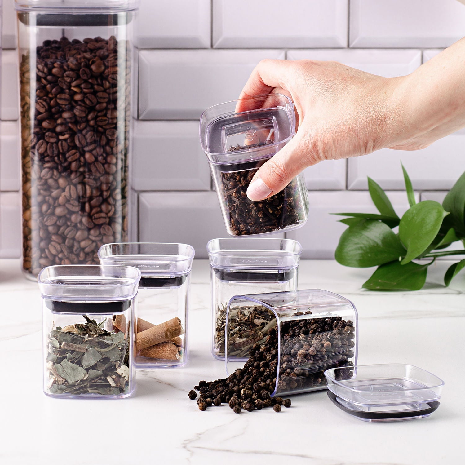 Pote hermético organizador Ou 150ml Linha Block