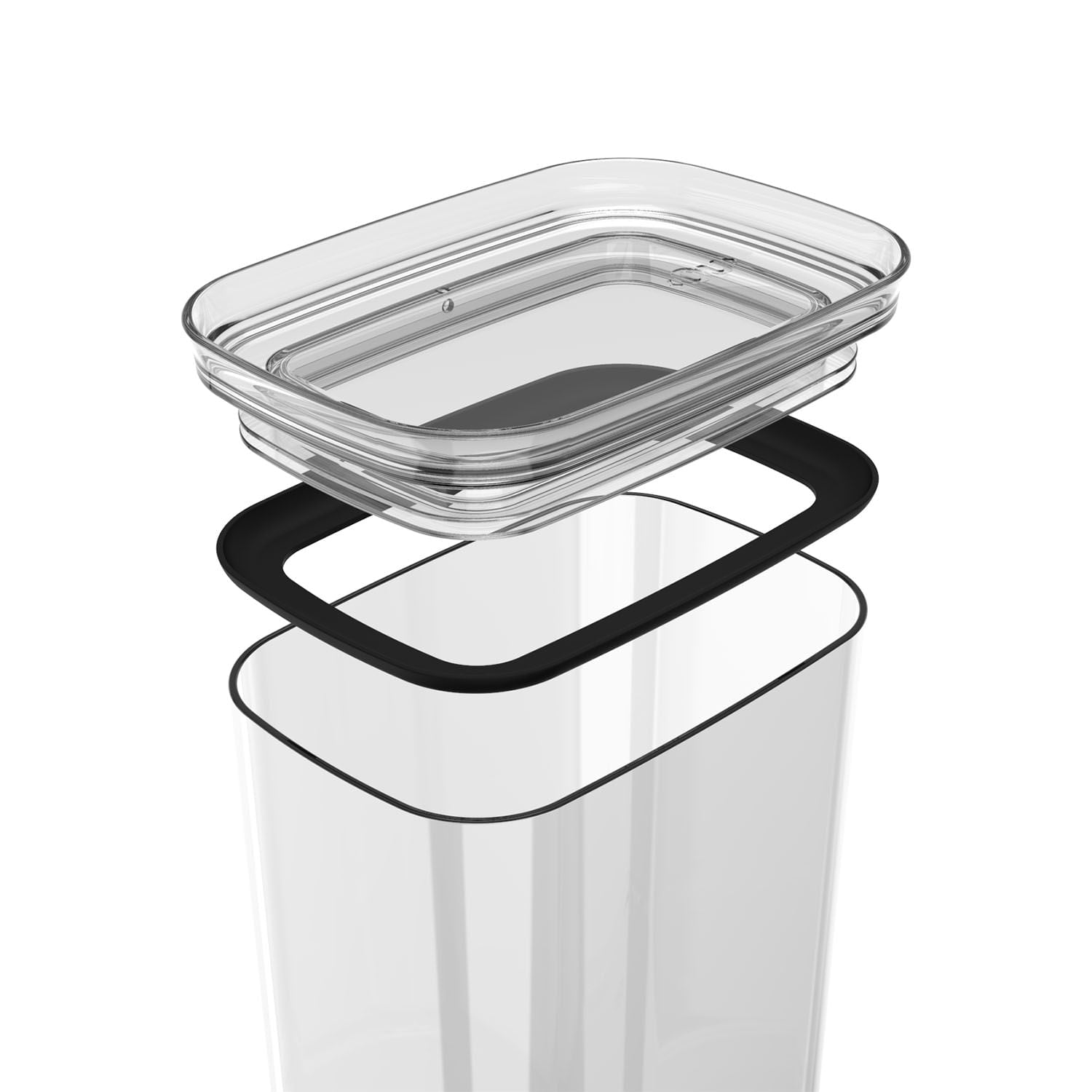 Pote hermético organizador retangular Ou 2,3L Linha Block