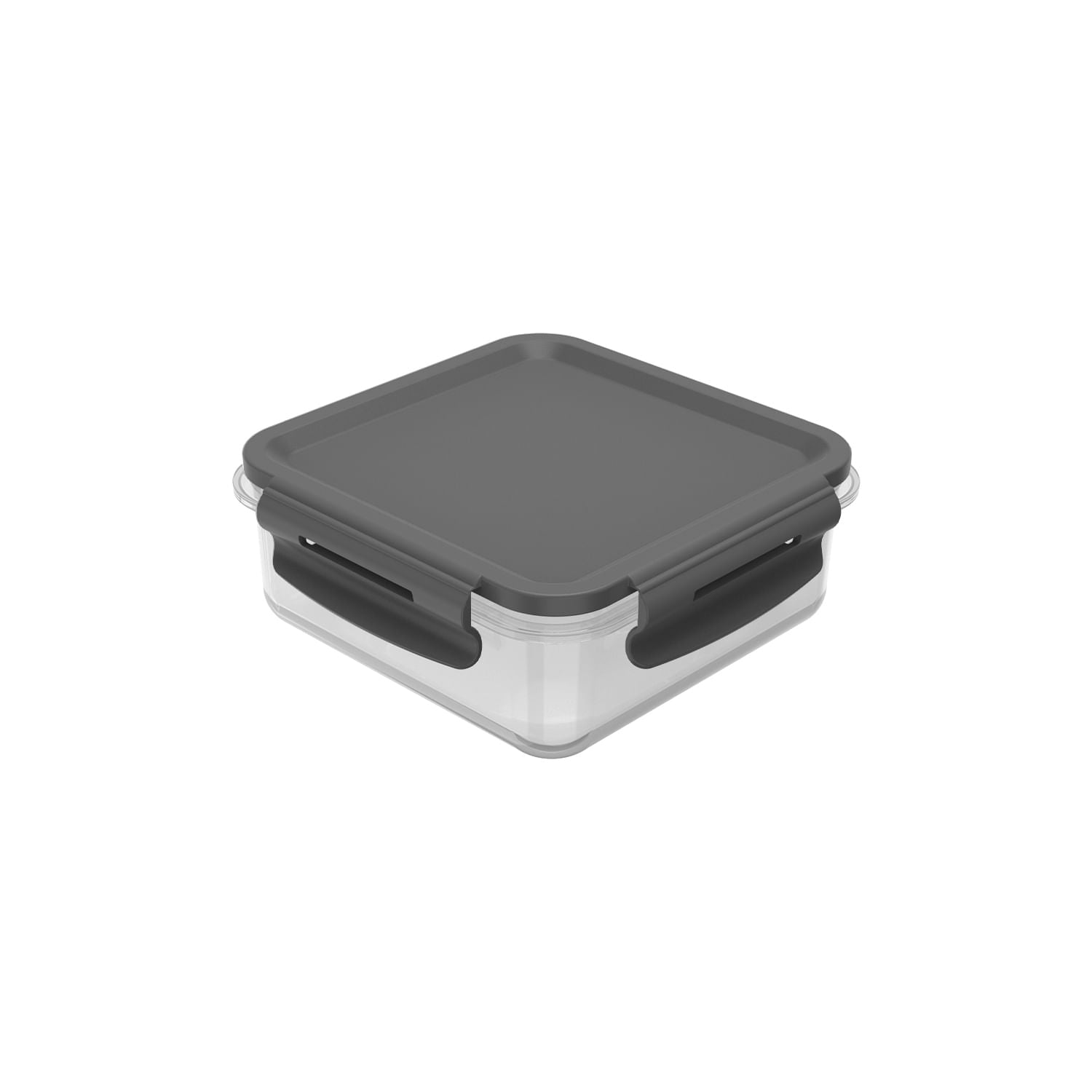Kit de potes organizadores de geladeira quadrado Ou 4 peças 500ml Linha Click