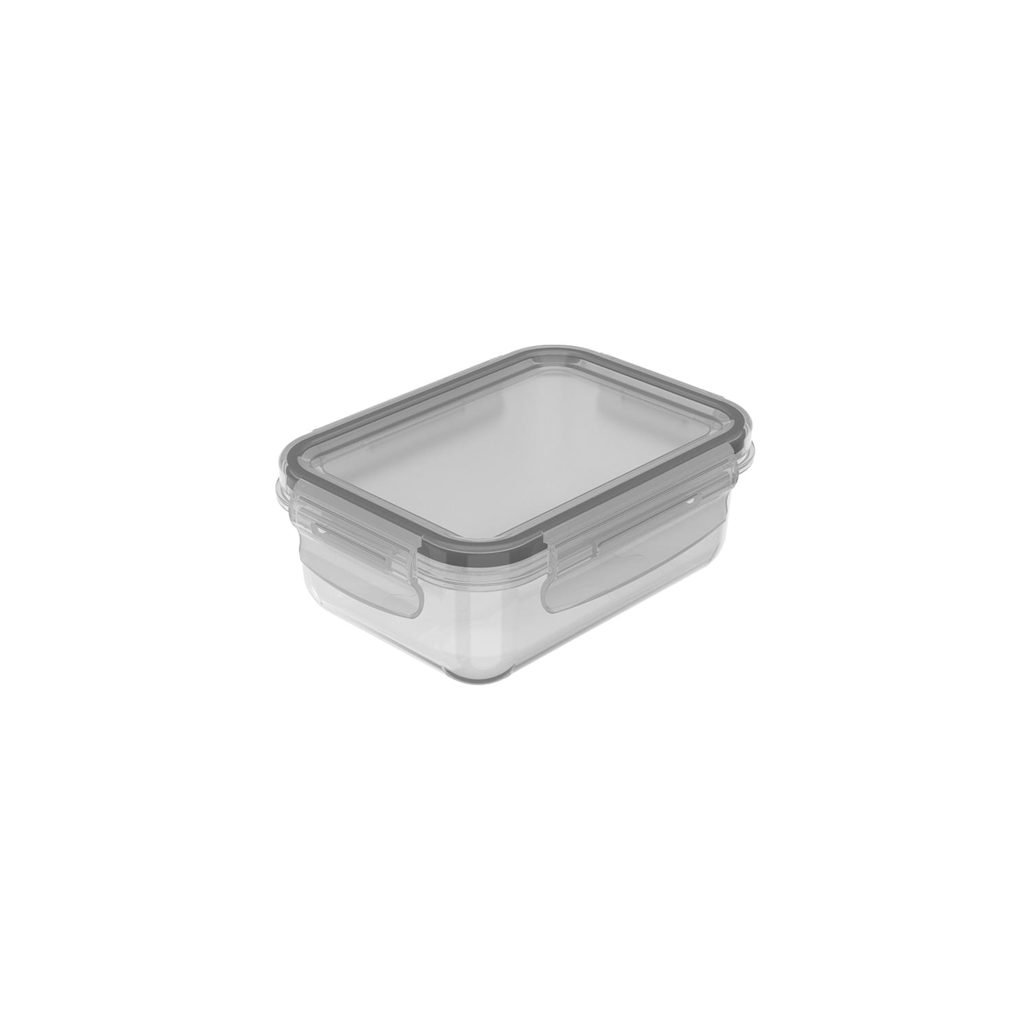 Pote organizador de geladeira retangular Ou 380ml Linha Click